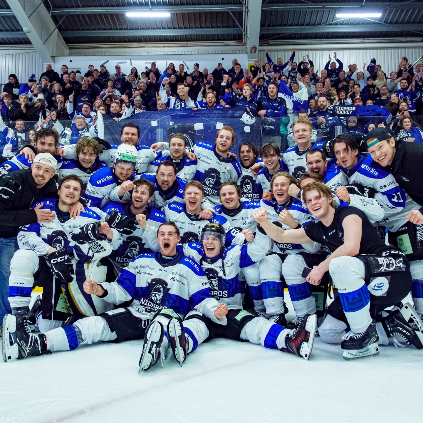 Gratulerer til @nidaroshockey med seieren i nedrykksfinalene over @lorenskogik_elite og plass i @ehl.no neste sesong 🔥🥳