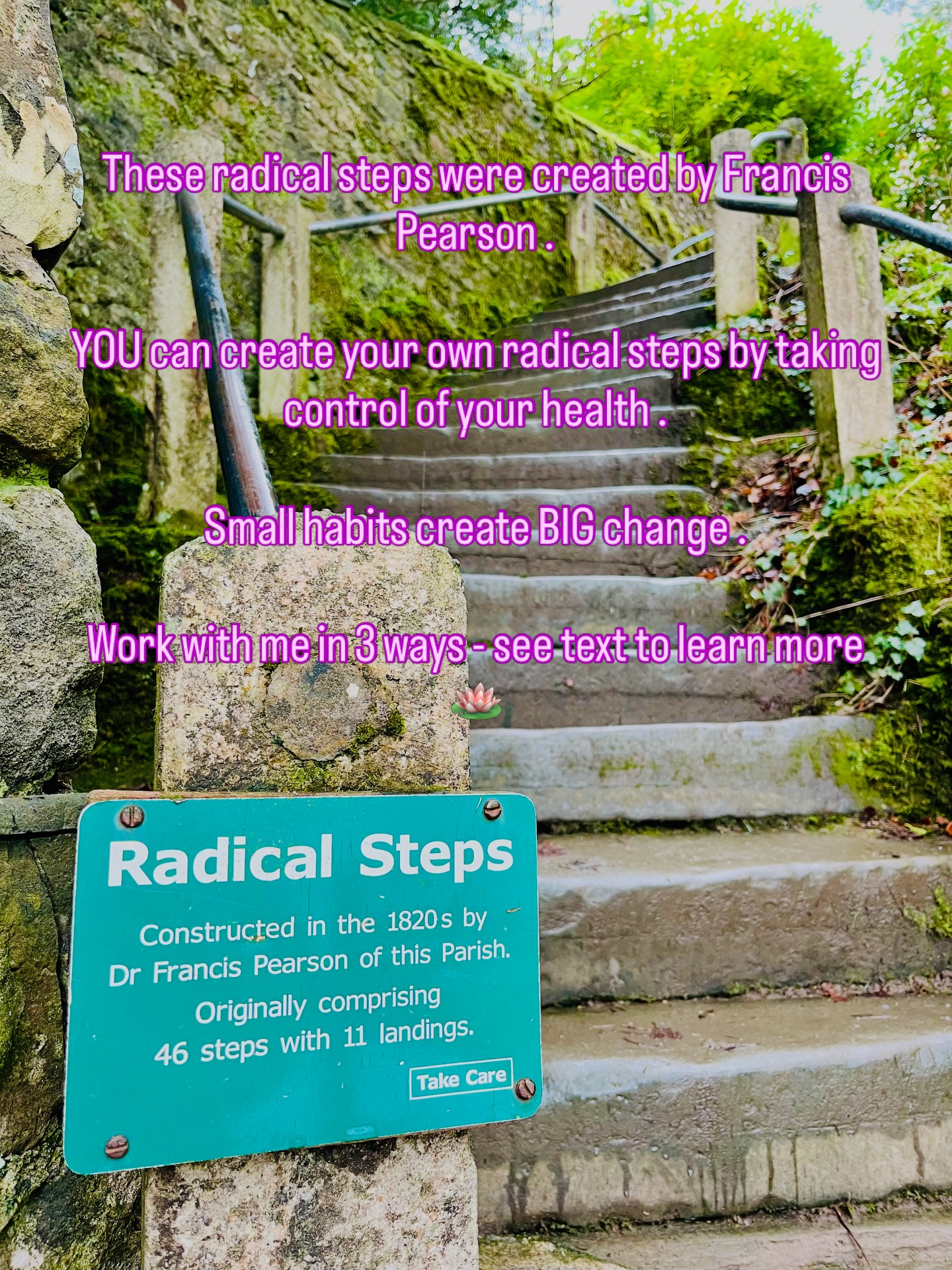 Radical Steps ? Are you ready yet ? 💫
Ways to work with ME - to futureproof YOU ! 💫
⭕️1:1 treatment packages. 2 options are available.
⭕️Join Thrive Collective a private membership program for fierce midlife women wanting to level up their health . From £14.97 monthly
⭕️Join my next retreat Futureproof Her on April 26th .
All@links are in my bio.
.
.
#futureproofher #womenshealth #sacredchange #thrivecollective #metabolichealth