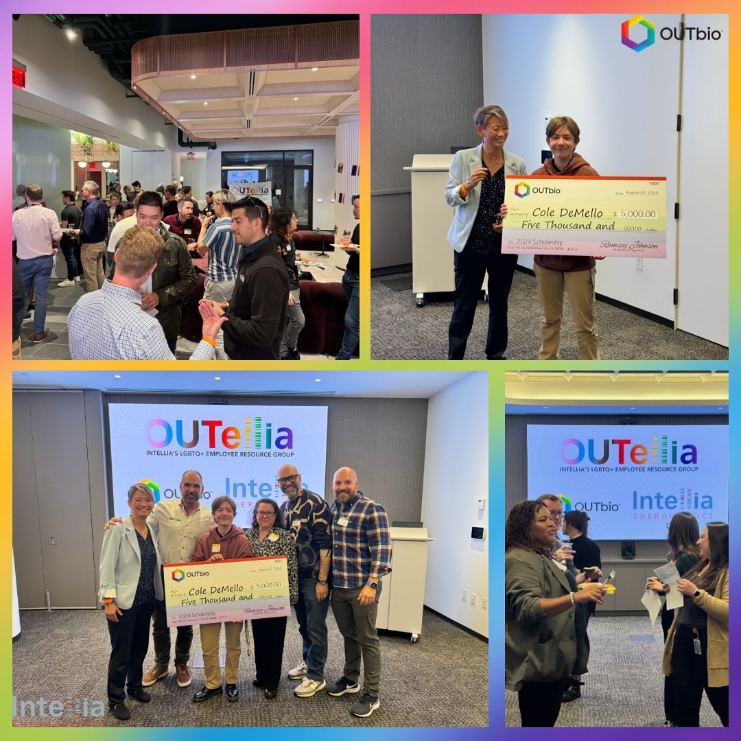 🌟 Last week, we gathered at Intellia Therapeutics to celebrate not only an incredible OUTbio event but also National Coming Out Day! It was an unforgettable moment as we awarded the 2024 OUTbio Scholarship to Cole J. DeMello. 🎉
Cole, a trans man with a deep passion for Biotechnology and Genetics, is making waves in his studies at the University of New Haven. His determination to advance in the field is nothing short of inspiring! This scholarship highlights his hard work and the support of the OUTbio community in championing LGBTQ+ representation in STEM.
Huge congratulations to Cole! We’re all excited to follow his journey and see where his talents take him. 🌈
#OUTbioCommunity #LGBTQInSTEM #ScholarshipWinner #BiotechJourney #NationalComingOutDay #TransInSTEM