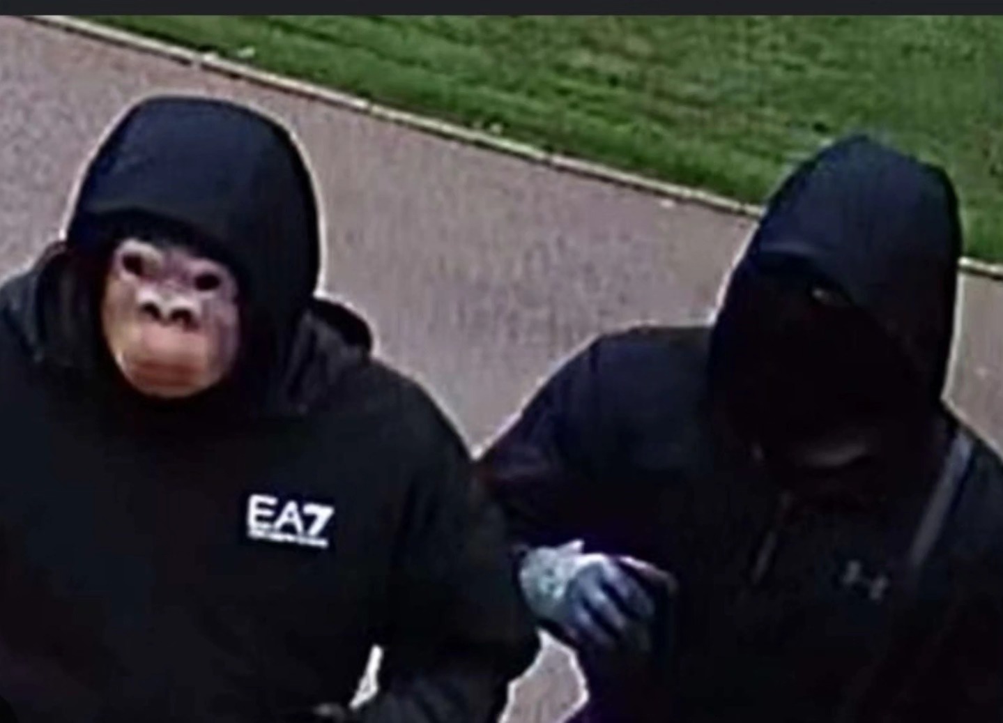 🚨🚨!!BURGLARY!!🚨🚨 Just before 7 o'clock this morning, two degenerate turds burglarized our building, scared the shit out of the cats, and stole two very distinctive bicycles. The first photo is not an actual image of the intruders but rather just an image to hopefully get ya to stop scrolling. The only footage we were able to get was that of two humans of medium builds in black/dark hoodies and masks. One appeared to be a Caucasian male, and the other was non-identifiable. At any rate, the bicycles that were stolen are VERY identifiable. One was a Kona Woo fat bike, and the other one a recently built Gringo road bike. If you happen to see one of these bikes, please throw a lock on it, or feel free to contact me immediately at 440-503-0347