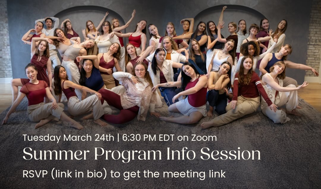 📣 It’s our favourite time of the year!!! 📣
Our Summer Showcase information session is coming up on March 24th @ 6:30PM on Zoom! RSVP (link in bio) to get the meeting link! Can’t make it? RSVP anyways and we’ll send you the info.
#adultdance #summer2026