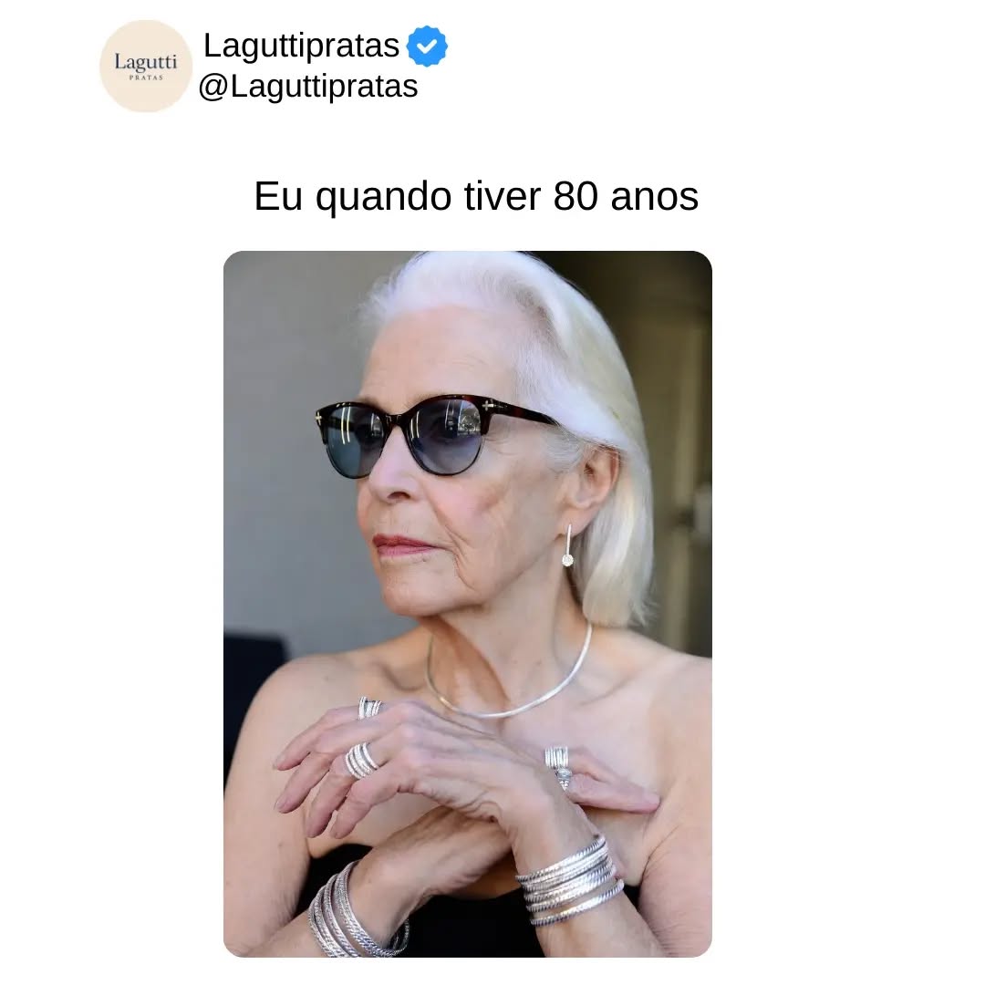 Meta de vida: chegar aos 80 assim ✨💍
#AssisSP
#meta
#joiasprata925
#acessoriosfemininos
#feminino