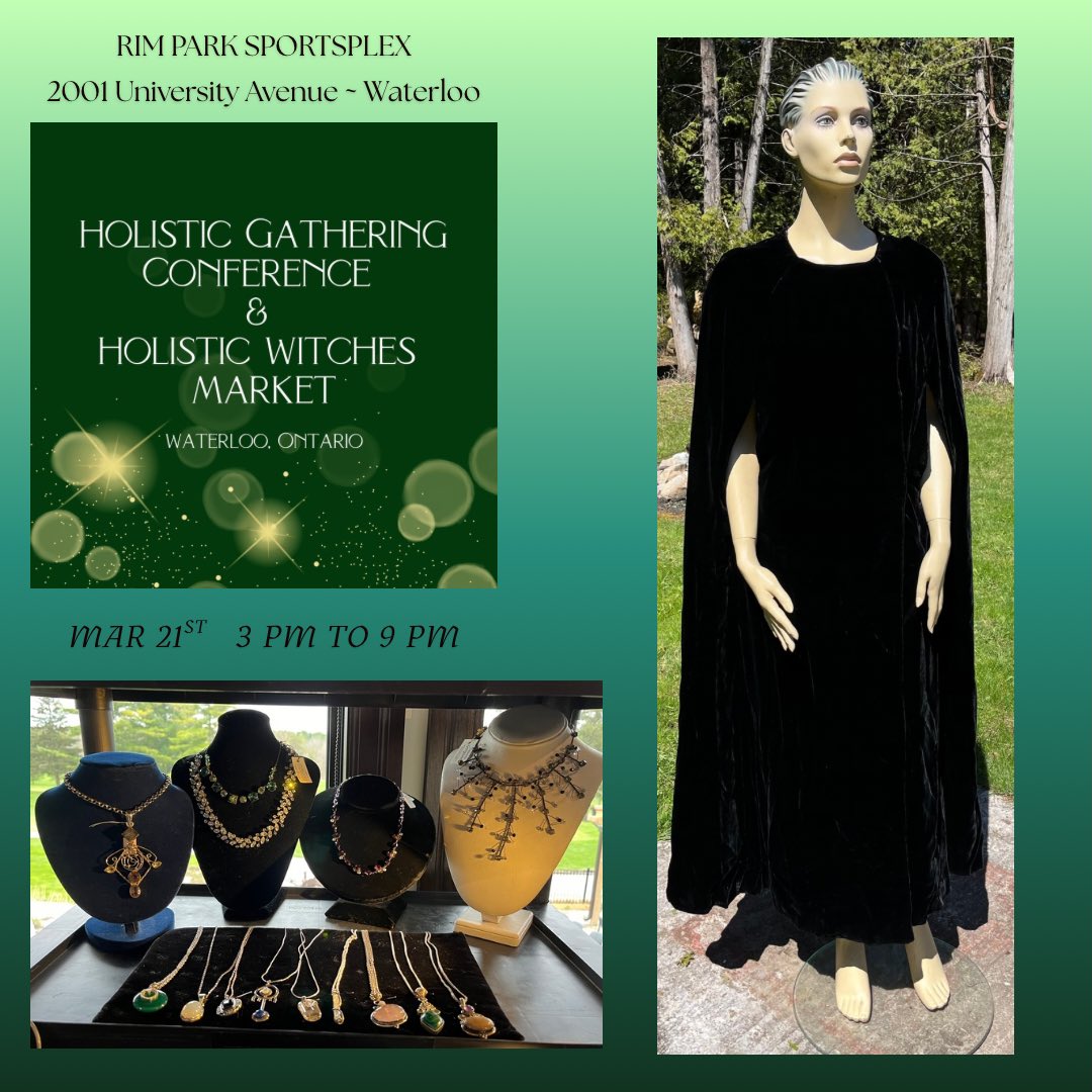 Join us this Saturday March 21st @lunaeventscanada Holistic Witches Market where we are so excited to be vending our beautiful vintage and antique jewelry, clothing and accessories
#witchesofinstagram #witchy #witches
