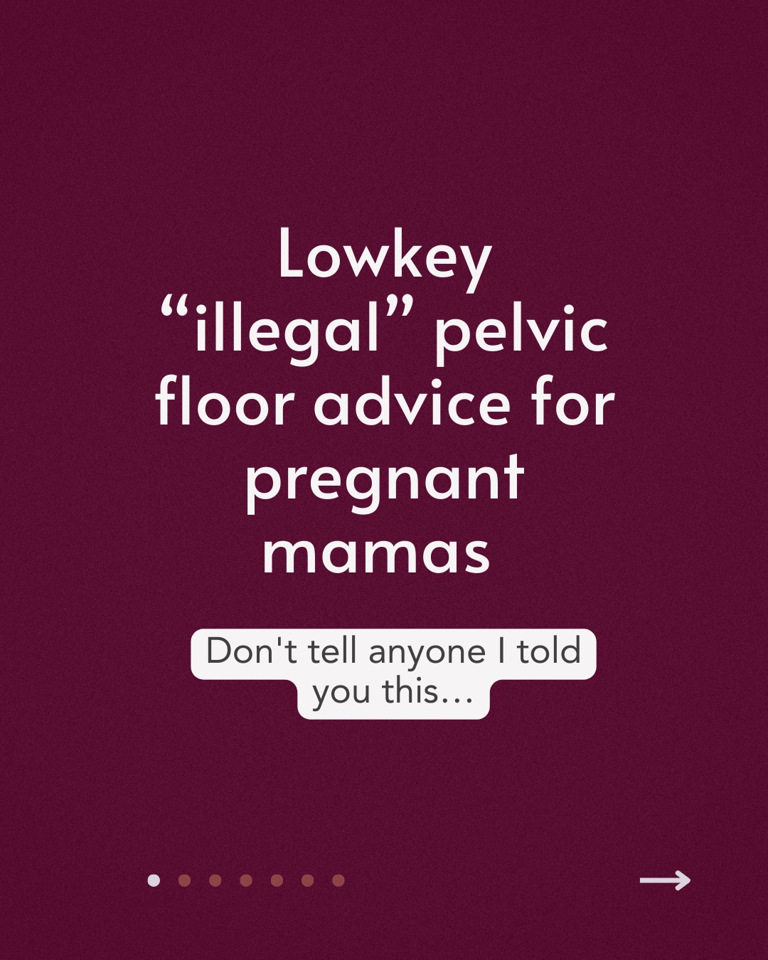 Some tips are so good, they should probably be illegal…
I couldn't keep these to myself, so here's some insider pelvic floor advice for pregnant mamas:
1️⃣ Stop doing Kegels when you're stressed. Regulate first
2️⃣ A long exhale IS a pelvic floor exercise
3️⃣ Unclench your jaw to release your pelvis
4️⃣ Do breathwork when you least want to because that's when it counts most
5️⃣ If it feels good, it's the right movement
Try one this week and notice the difference.
Which one feels too good to be true? Drop it in the comments.
And yes… Save this before everyone else figures it out😉
P.S. Want to know which of these your body needs most right now? That's exactly what a clarity call is for. DM me CLARITY and let's figure it out together💪