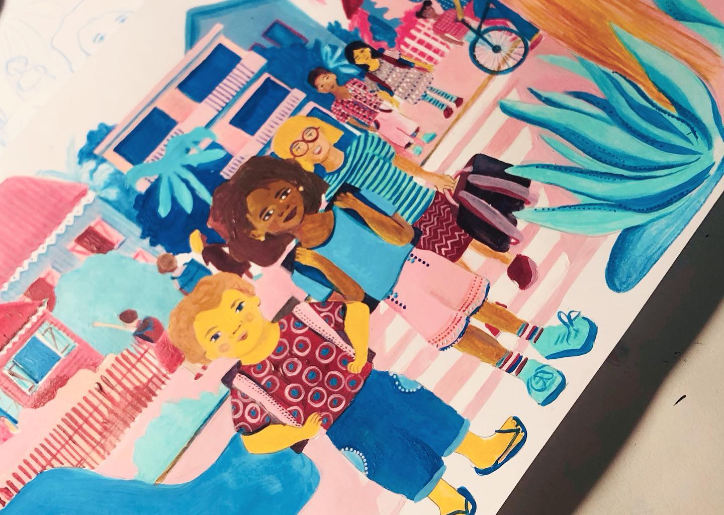 En ce moment à l’atelier…
Entre vacances et souvenirs d’école…