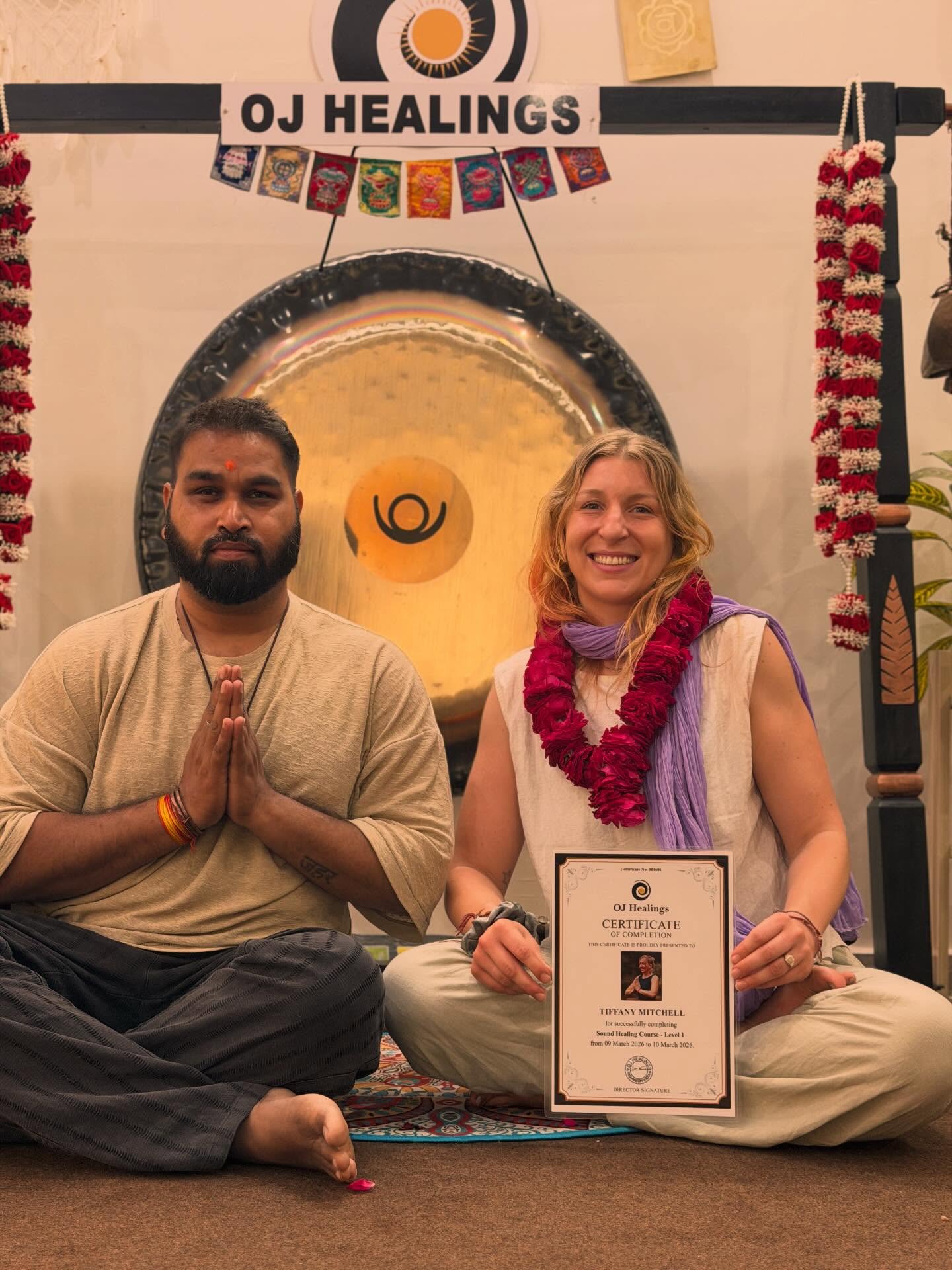 Last week I completed my Sound Healing training.
Sound has always fascinated me, and I felt really called to explore it more deeply, both the practice itself and the theory behind how vibration can support the body, mind, and nervous system.
It was such a beautiful experience learning more about this ancient practice. I’m really looking forward to gently weaving it into my yoga, workshops, and ceremonies, creating even more space for rest, restoration, and connection.
Thank you @ojhealings
