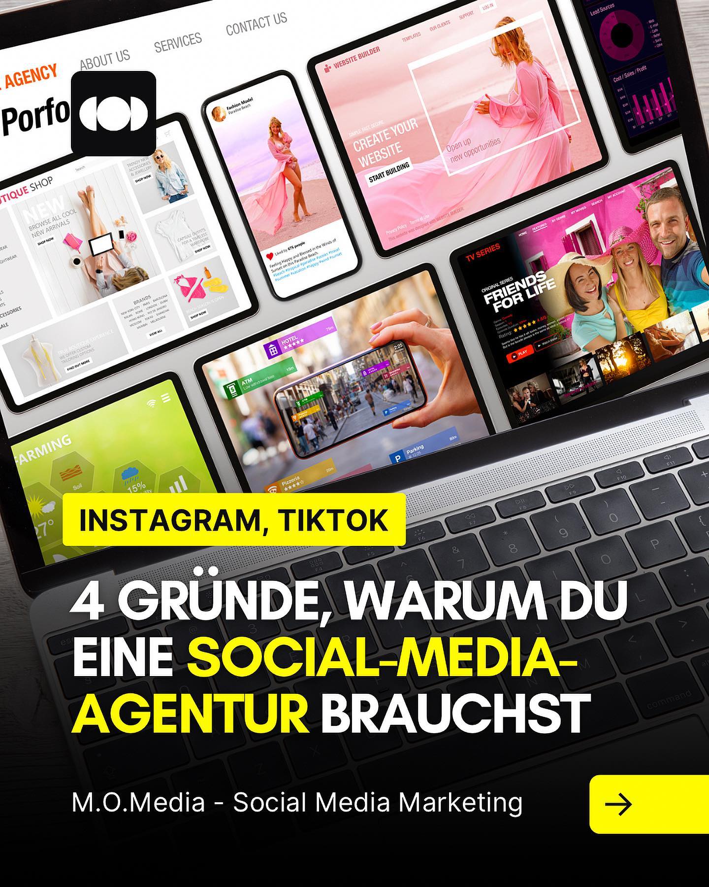 Entdecke den Unterschied, den eine Social-Media-Agentur ausmachen kann! 🚀 Von strategischem Content-Management über Community-Engagement bis hin zur Steigerung deiner Markenpräsenz - eine Agentur bringt das nötige Fachwissen und die Kreativität mit, um deine Social-Media-Präsenz auf das nächste Level zu heben. Lass uns gemeinsam deine digitale Erfolgsreise beginnen! 📈
@m.o.media_
___________
#viralgehen #socialmediahacks #socialmediatrends2023 #socialmedia #sozialemedien #onlinebusinessaufbauen #onlineunternehmer #marketingstrategie #socialmediastrategie #digitalesmarketing #reichweite #contentproduktion #instagramfüranfänger #instagramberatung #onlinemarketingtipps #instagramwachstum #instagramtippsundtricks #instagrammarketingtipps #instagramtipps #marketingagentur #hamburg #winterhude #mühlenkamp #eppendorf