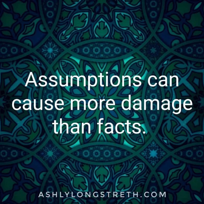 Assumptions are bad mkay 💜
#wellbeing #wellness #health #mentalhealth #selfcare #mindfulness #healthylifestyle #selflove #meditation #love #healing #motivation #mentalhealthawareness #relationshipgoals #healthyliving #anxiety #depression #support #lifestyle #healthy #happiness #inspiration #mentalhealthmatters #mindset #life #therapy #relax #positivity #beauty #possitivevibes