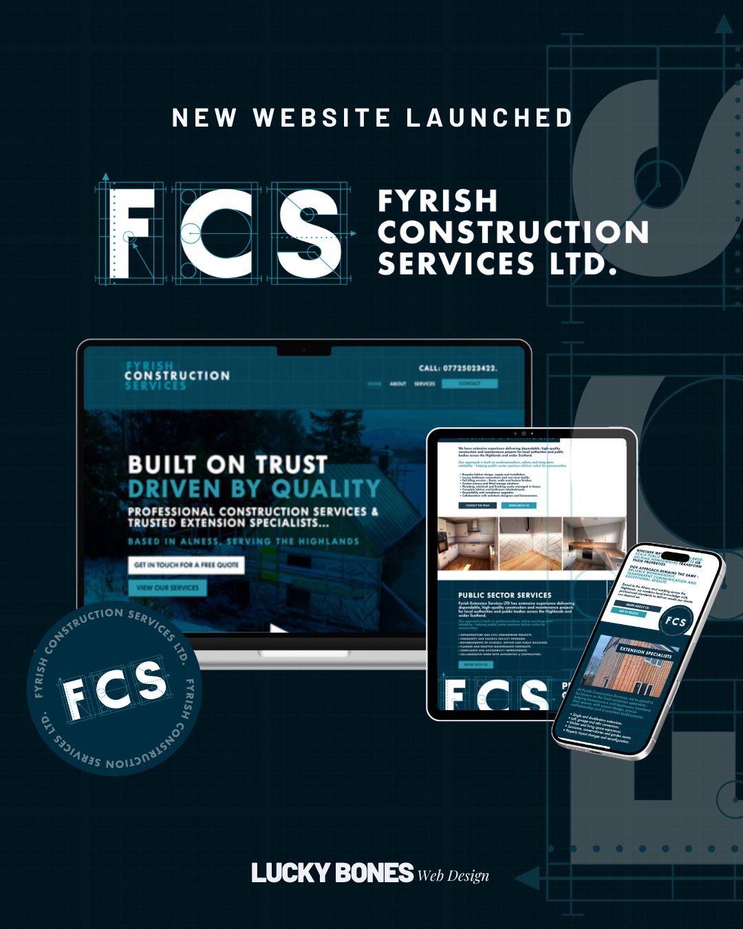 This was a super fun project! - A different industry to most of my service providers!
Fyrish Construction Services needed to stand out from the crowd in th Scottish Highlands - I think we most certainly did that!
----
I am now booking for May & June branding and website builds! ✨ Drop me a message to discuss how we can transform your business 🔥