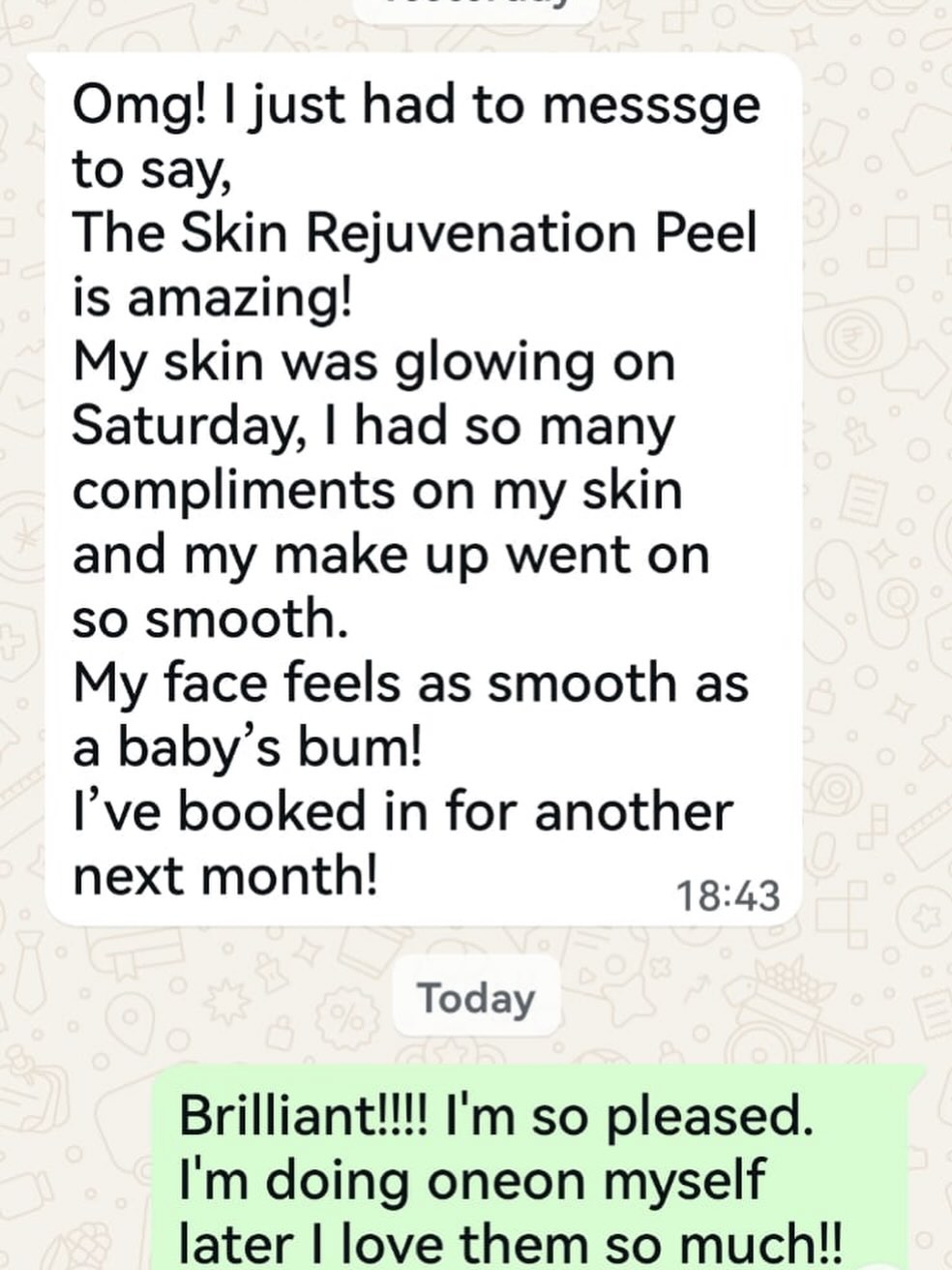 We love hearing your feedback on our treatments and that you love the results 🥰 our MediMD Peels are half price at the moment and we have extended the discount until the end of April. Get yours booked at http://rubymoon.booksy.com under ‘special Offers’