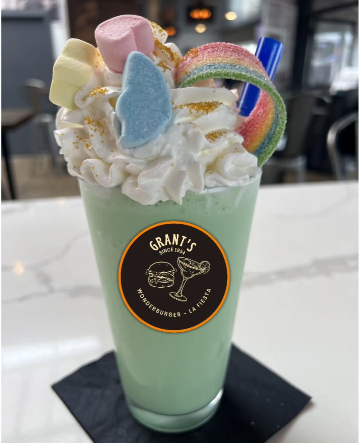 Lucky Charms Milkshake! Tomorrow, St. Patrick's Day only! While supplies last!