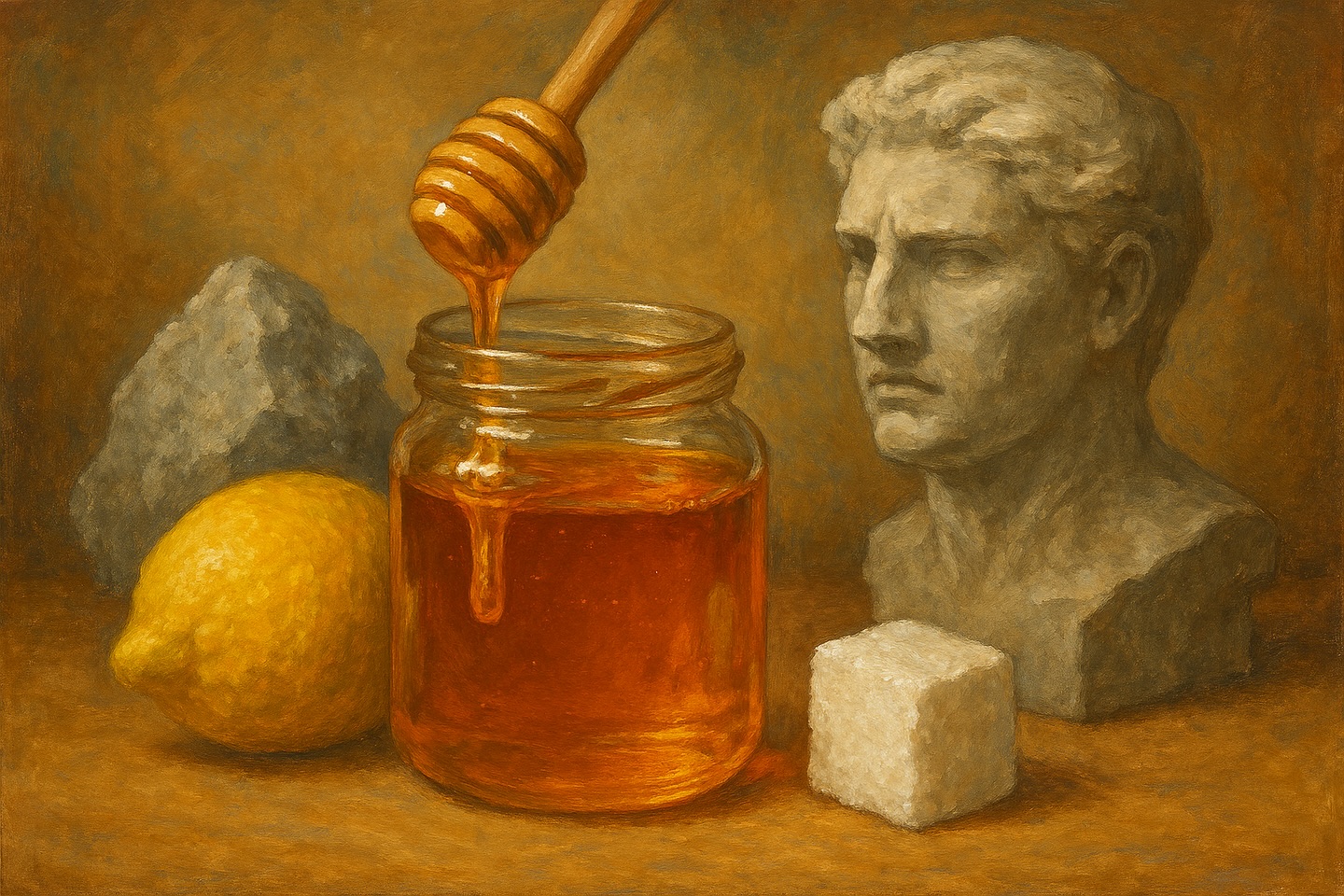 O doce é a vitória sobre o azedo —
o que dissolve o sal e vence o que endurece.
Sem o doce, os corpos se petrificariam
numa dureza absoluta,
vida impossível.
O doce é o princípio da fluidez.
#poesia #poesiabrasileira #trabalhoautoral
#arteempalavras #poem