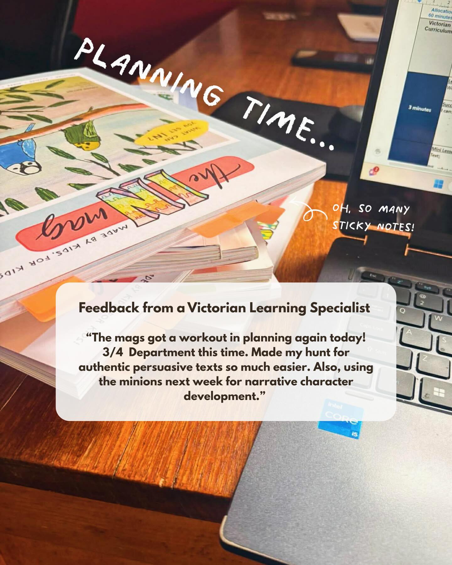 Ooooh, now this looks like a fun planning session!
There’s no better feeling than an efficient planning block, with clarity on your lessons, right?
How are you using the mags in your classroom? Give us some love and share in the comments 👌📚
#aussieteachers #aussieteacher #planning #teacherlıfe #teachersfollowteachers