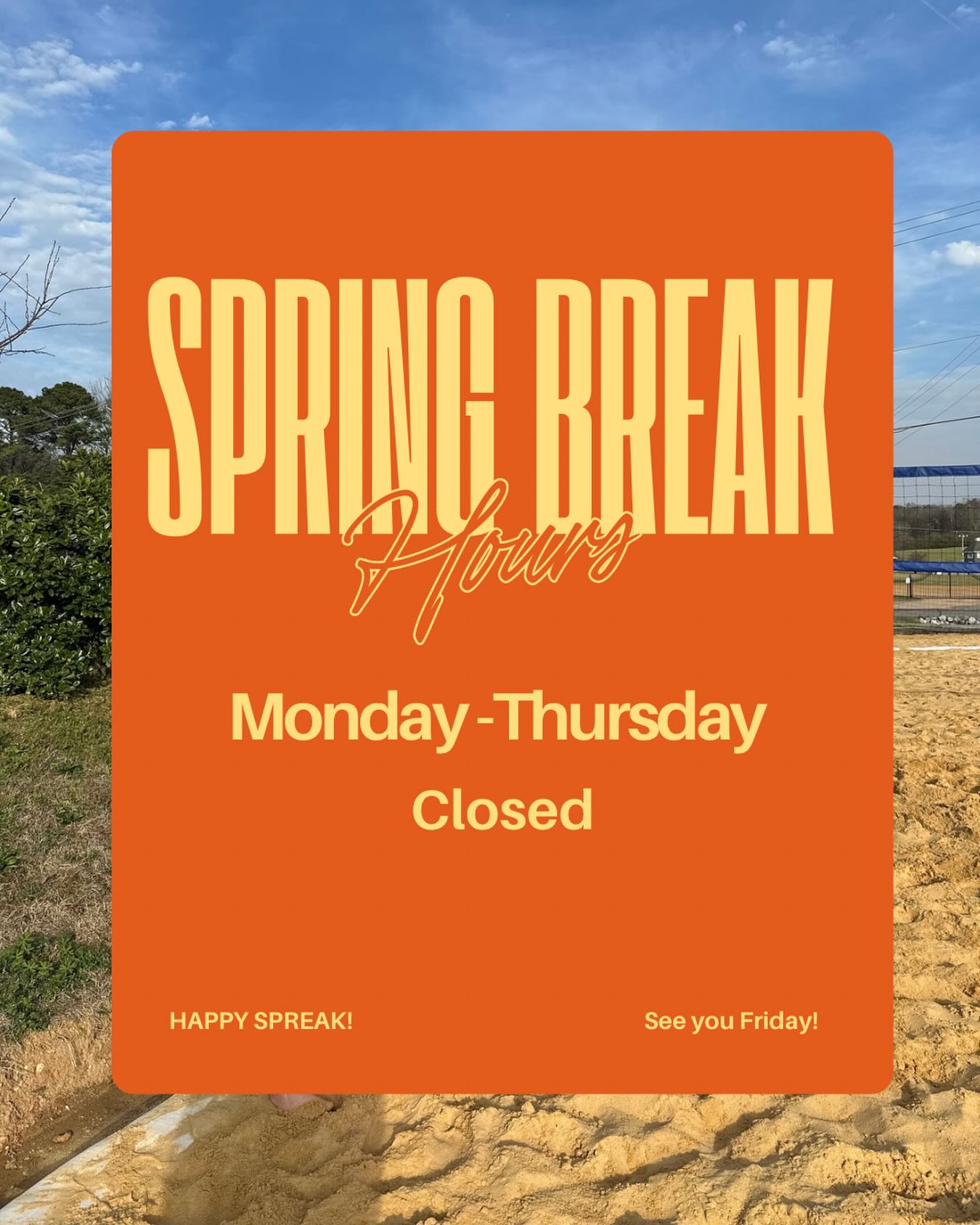 We hope everyone is having a great Spring Break and St. Patty’s day so far!! We will be closed until Friday this week. See y’all this weekend!! ✨✨🍀🍀🌟🌟