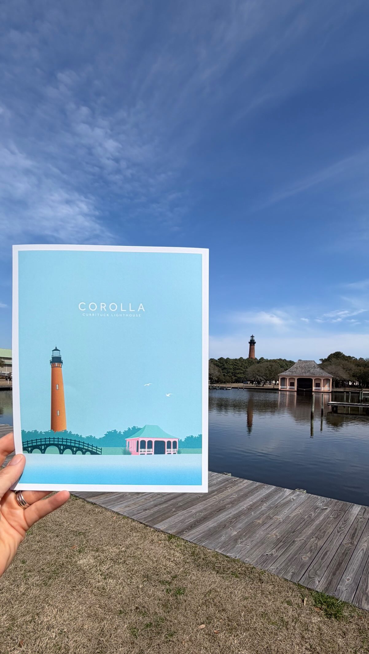 Just dropped off a fresh batch of art at @kindcupcoffee in Corolla!
Excited about these pieces and can’t wait to start sharing them around the markets this summer.☀️ If you’re up in Corolla, swing by Kind Cup, grab a coffee, and take a look at the new prints and stickers while you’re there.
It feels good getting new artwork out into the wild again. More new pieces and market dates coming soon. 💜
#obx #outerbanksart #obxart #corolla