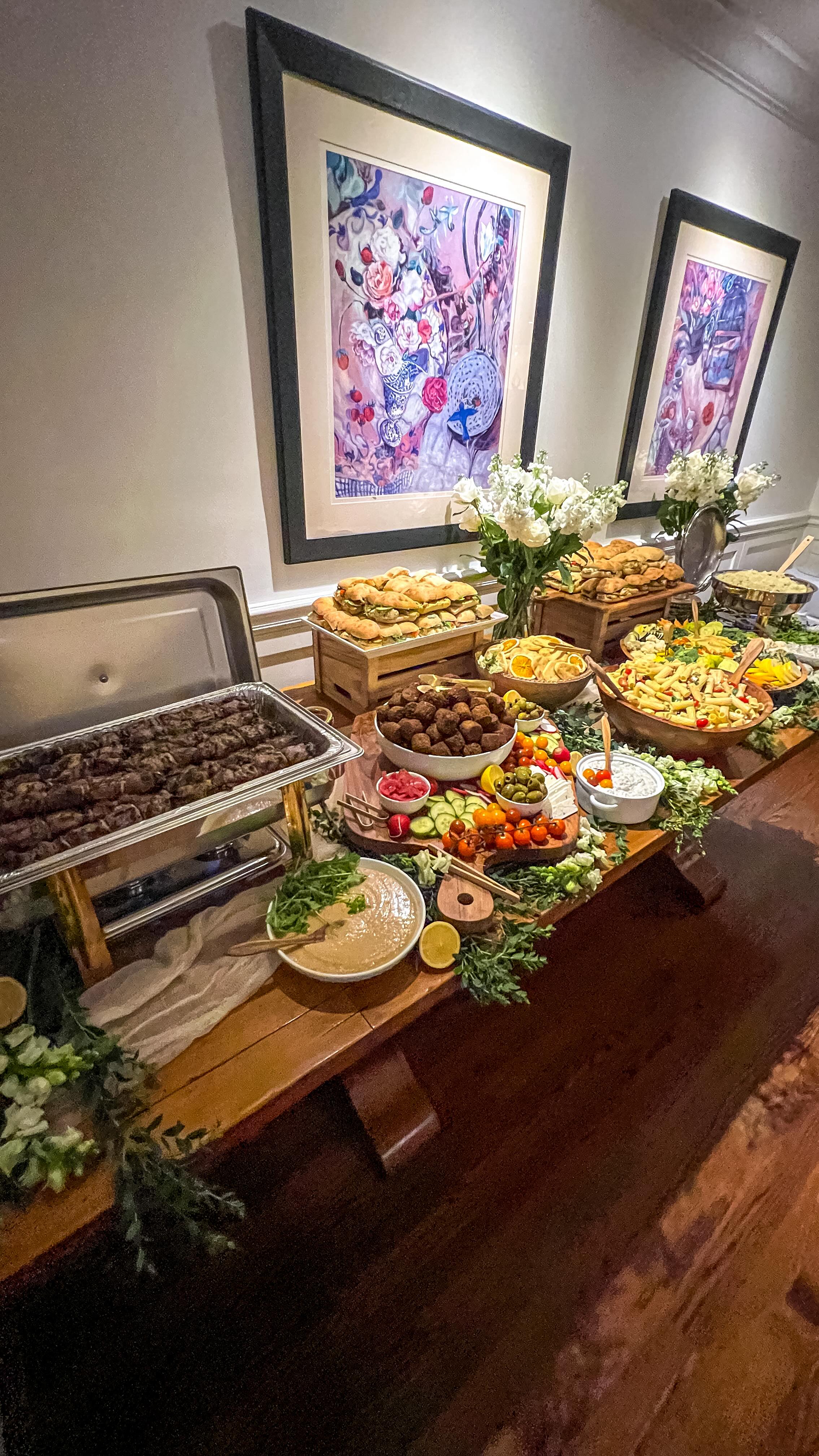 A beautiful Mediterranean-inspired grazing table for a special wedding celebration ๐ค
This spread was a collaboration with @fetta_republic, the lamb kabobs, falafels and rice were a huge crowd pleaser!! I love when great food and beautiful presentation come together to create something memorable for guests.
One of my favorite parts of doing events is getting to work alongside my husband. His help and support mean so much, and sharing these moments together makes it even more special!
Grateful to be part of such a beautiful celebration! โจ
#GrazingJoyCharcuterie #MediterraneanGrazingTable #WeddingCatering #SouthFloridaEvents #GrazingTable