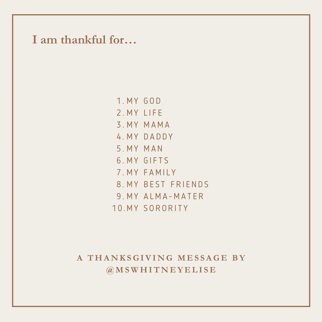 Happy Thanksgiving! 🍁🦃
I thank God everyday for all the ways He keeps on blessing me! The list could go on forever when you’re one of God’s favorites. ☺️ These are just the 10 that came to mind.
I pray you had a wonderful day with family and friends!