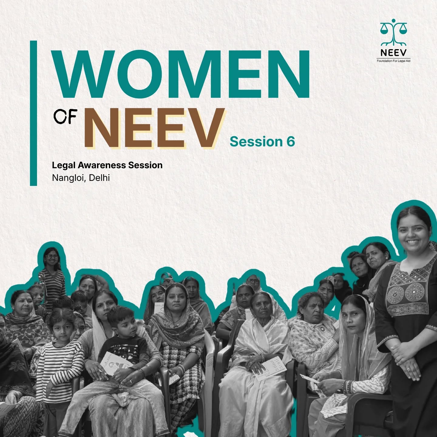 WoN 2.0 | Session 6 | Sunita | Nangloi
Sometimes awareness begins with one woman’s initiative — and inspires many others to find their voice.
At Nangloi, Sunita ji - domestic worker - brought together women who courageously shared their experiences, learned about domestic violence laws, free legal aid and the support available through One Stop Centres.
The session helped address fears and misconceptions around seeking legal help, encouraging participants to prioritise their safety and dignity.
The feedback was deeply positive, with many women expressing a strong desire to organise similar sessions in their own neighbourhoods so that more women can become aware of their rights.