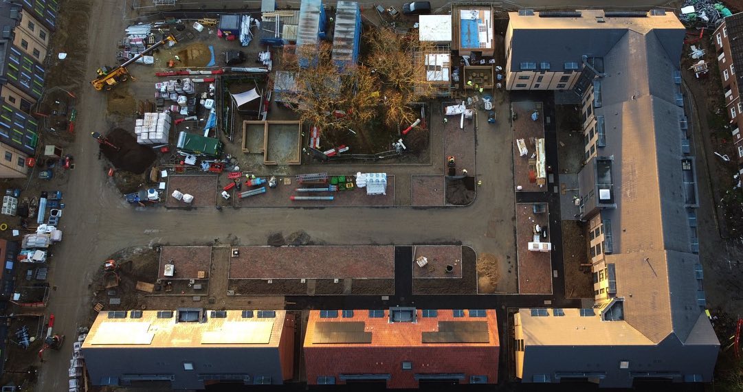 Here is a look at something different, a great example of AMR’s diversity. This is Marley Edgemere tiling and Bauder total felt work recently completed for united living in Chertsey, Surrey.