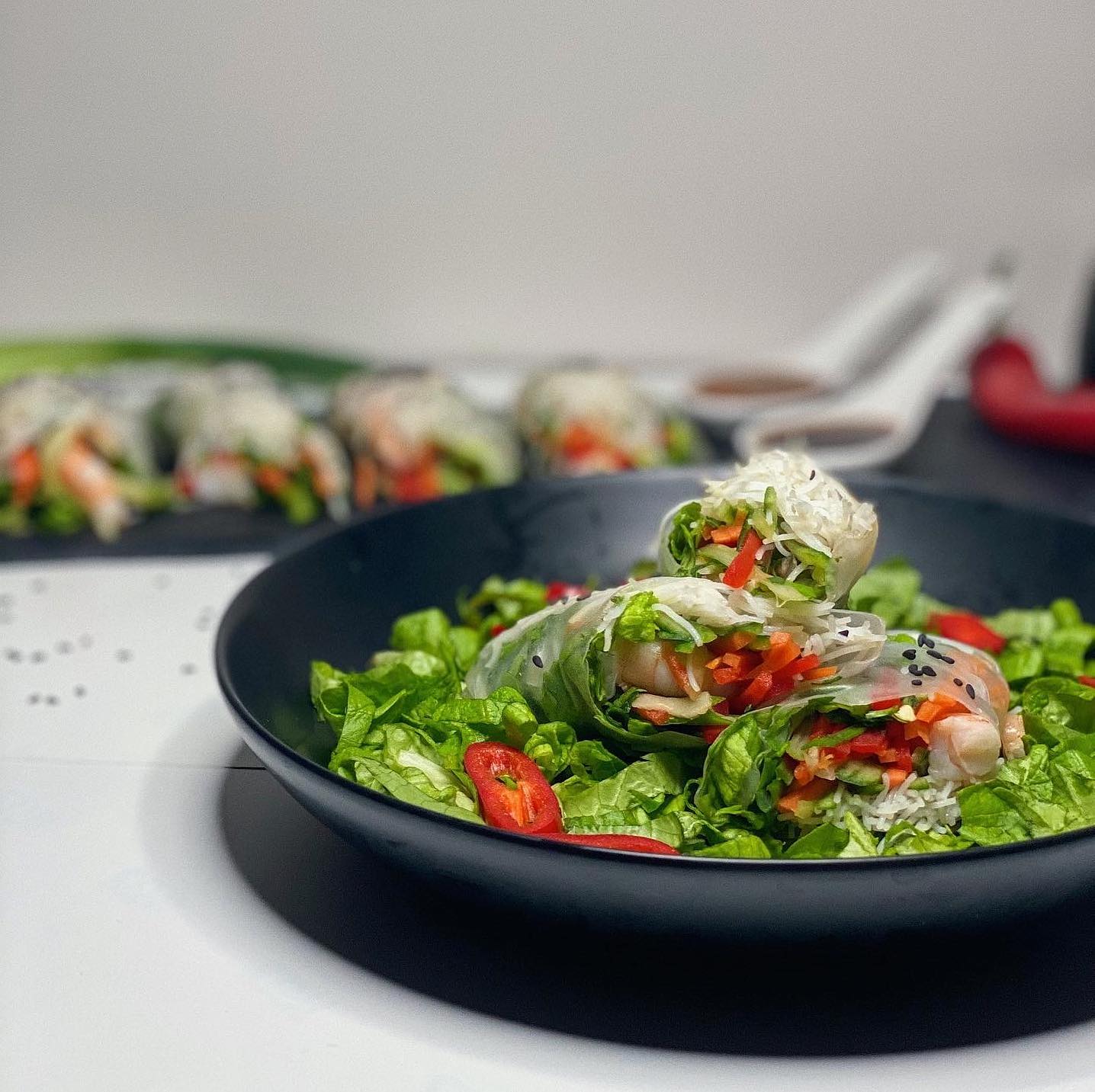 Vietnamese Spring Rolls 🇻🇳
—————————
These refreshing spring rolls are quick and easy to make; they are healthy and a perfect starter for a dinner party.
If you would like the recipe, head over to @bbcfood website and alter the recipe with your desired filling.
—————————
#vietnam #vietnamesefood #healthy #springrolls #vietnamesespringrolls #healthyfood #fyp #instafood #instagood #yummy #britainsbesthomecooks_ #roadtofoodofficial #foodblogger #foodblog