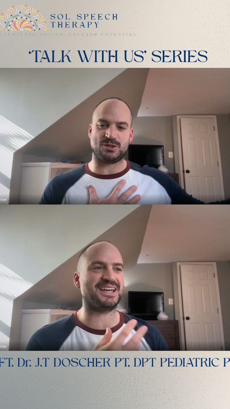 ‘Talk With Us’ series episode 2 🎙️
Part 2 👆🏼
This week, we’re joined by Dr. J.T. Doscher, a pediatric physical therapist breaking down all things PT and the power of interdisciplinary care.
.
.
.
.
.
.
.
.
.
.
.
.
.
.
.
#SpeechLanguageDevelopment #interdisciplinary #PediatricPhysicalTherapy #SpeechDevelopment #PTlife