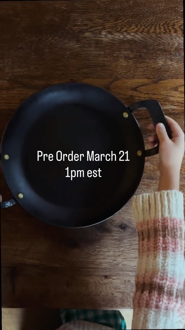 Time to set the alarms to grab all of the carbon steel cookware and copper kitchenware of your dreams. Pre order is set for Saturday, March 21st 1:00pm est 🍳
#carbonsteel #virginia #shenandoahvalley #handforged