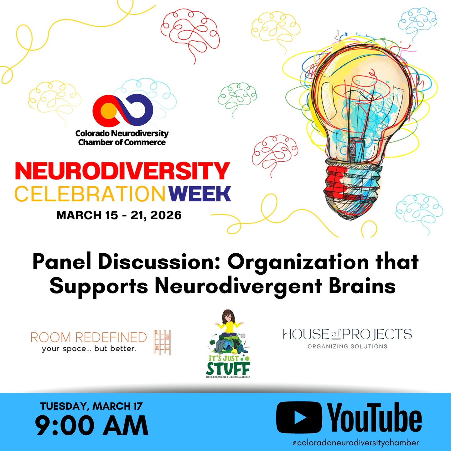 Delighted to present with @itsjuststuffco and @roomredefineddenver about organizing for Neurodiversity Celebration week! If you don't know about @co_neurodiversity_cc it's an amazing resource in our community and I'm thankful to be a member. Check out all the great presentations available this week on the YouTube channel!