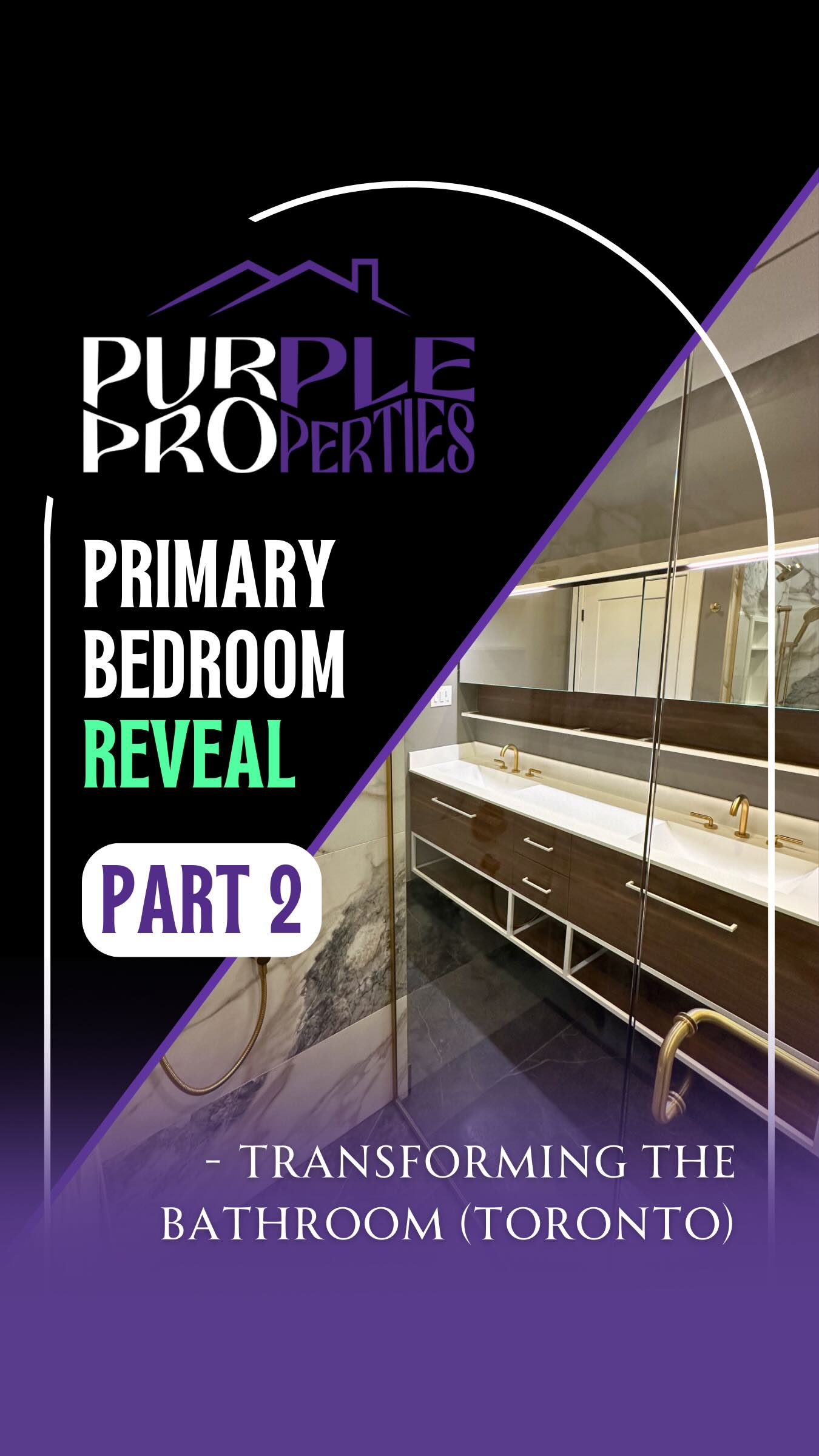 And this is what was behind that final door. (Watch until the end for the Before and After ✨👀)
When we reworked the layout of this East Toronto home in Part 1, the goal was simple: create a primary suite that felt intentional from the moment you walked in.
The bedroom now flows naturally into a bathroom designed to feel calm, functional, and quietly luxurious.
At the center of the space is an almost wall-to-wall vanity that maximizes storage without overwhelming the room — drawers everywhere, open shelving below, and a full mirrored wall that reflects light throughout.
From there, every detail builds on the next:
• brushed gold fixtures that bring warmth and richness
• a wall-hung toilet with a smart seat for a clean, modern look
• a heated towel rack for everyday comfort
• large-format 24×48 shower tiles that wrap the space seamlessly
• a low-profile walk-in shower built with a full Schluter waterproof system
• a tiled bench, integrated niche, and thermostatic controls for effortless use
The result is a bathroom that feels refined, practical, and designed for how the homeowner actually lives.
Warm tones.
Clean lines.
Thoughtful function in every corner.
And just like the bedroom before it, this space proves that when layout and details come together, the entire home feels transformed.
Save this if you’re planning a bathroom renovation and looking for inspiration. ✨🛁💟
.
.
.
#PurpleProperties #TransformingRealEstate #BathroomRenovation #BathroomRemodel #TorontoHomes