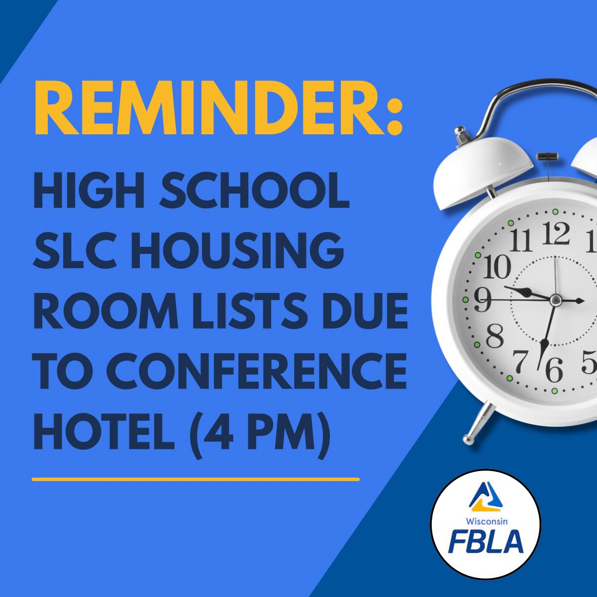 Housing information can be found at wifbla.org!