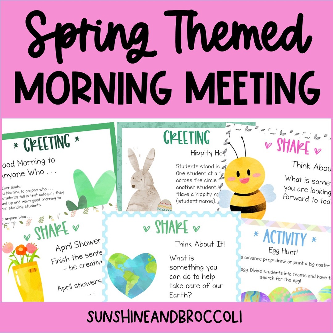 Morning meeting is one of my favorite parts of the day! BUT it can be hard to keep things fresh and fun! These sweet, spring themed morning meeting slides make it so easy to keep things engaging, even in late April!
Link in bio or comments below!
#morningmeeting #morningmeetings #iteach #iteachfirst #iteachkinder