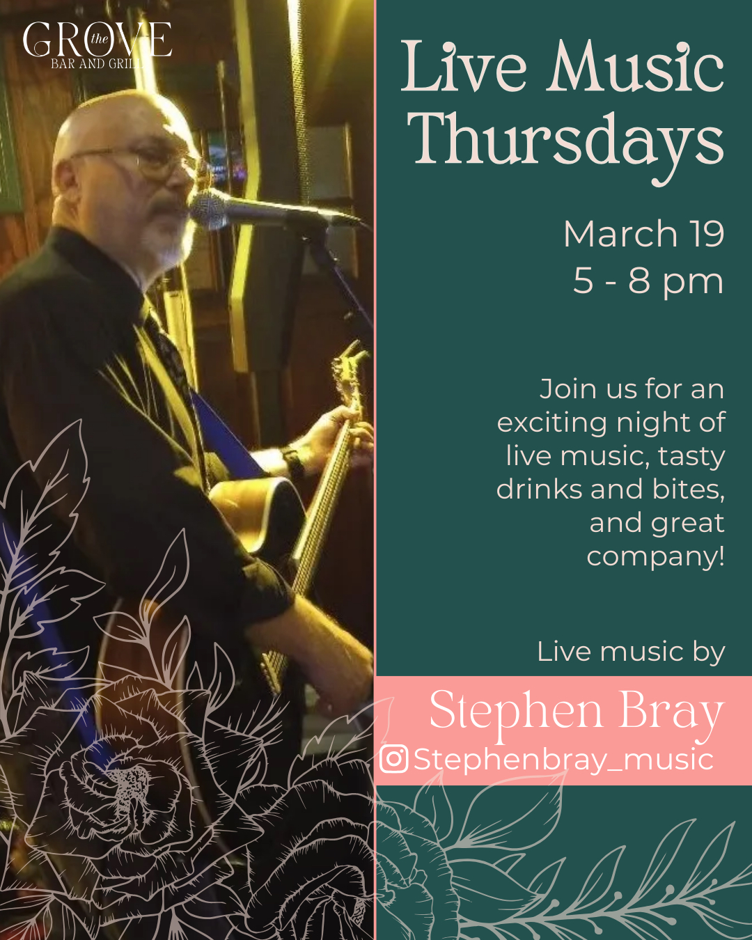 TOMORROW 🎸 Live Music Thursdays + extended happy hour with Stephen Bray starting at 5pm! Celebrate your “Friday Eve” with specials on cocktails, beer, and bites. We’ll save you seat!
#potomacmd #Thursday #moco #montgomerycountymd #cabinjohnvillage @cabinjohnvillage