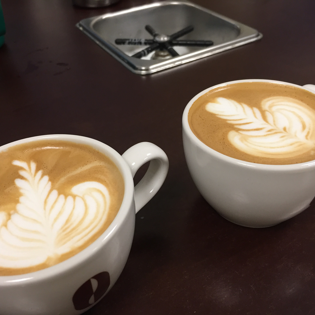 Was een top training!! Thankx Trisha👌#koffieschool #latteart