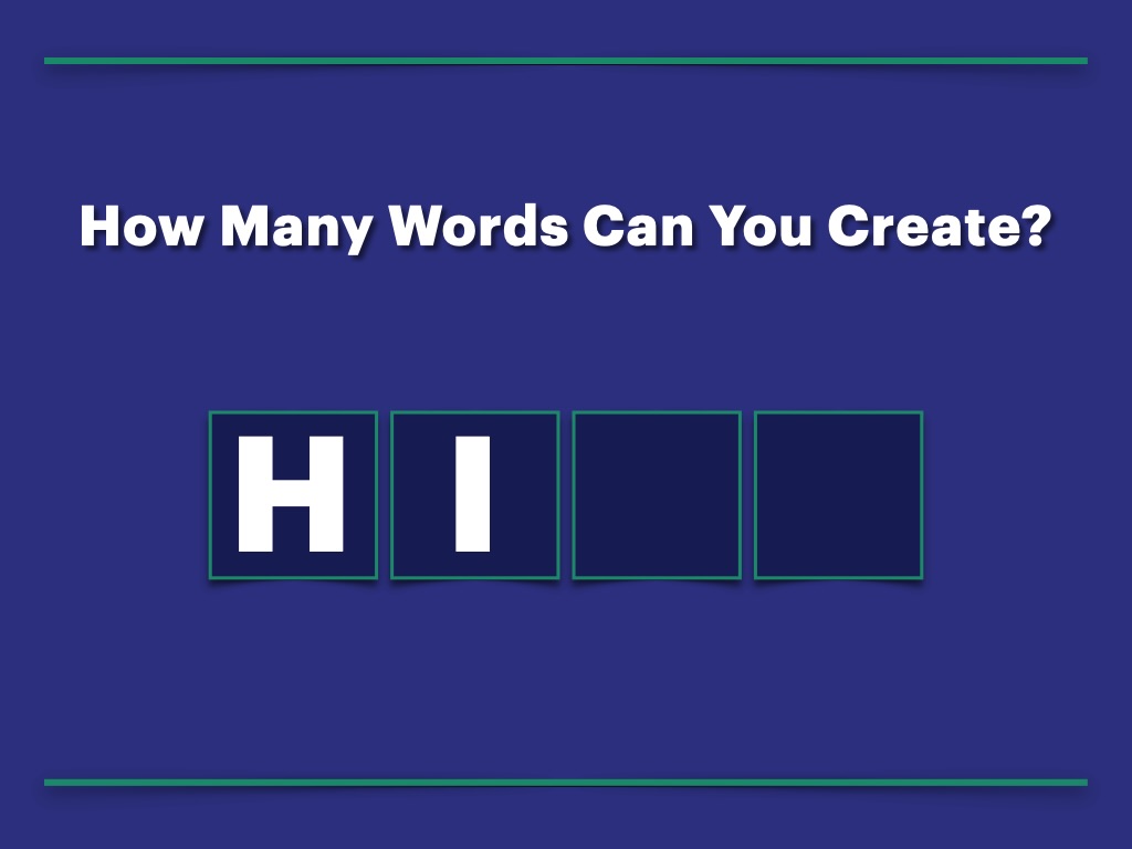 A tough challenge for today’s warmup.
How many four-letter words can you make starting with “Hi__”?
#inglesencasa #inglesintermediario #englishvocab #practicenotperfection #studytime