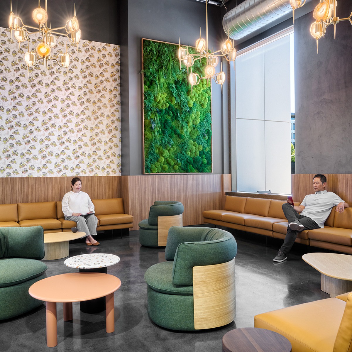 I spy something green!
It’s not just the luck of the Irish… the color green in interiors can bring out feelings of renewal, peace and growth, soothing the nervous system and inspiring a positive and rejuvenating workspace. These soothing tones, in addition to biophilia, are part of a balanced and harmonious space.
Feeling lucky? Comment below if you can guess all four of our projects shown.
💚🍀