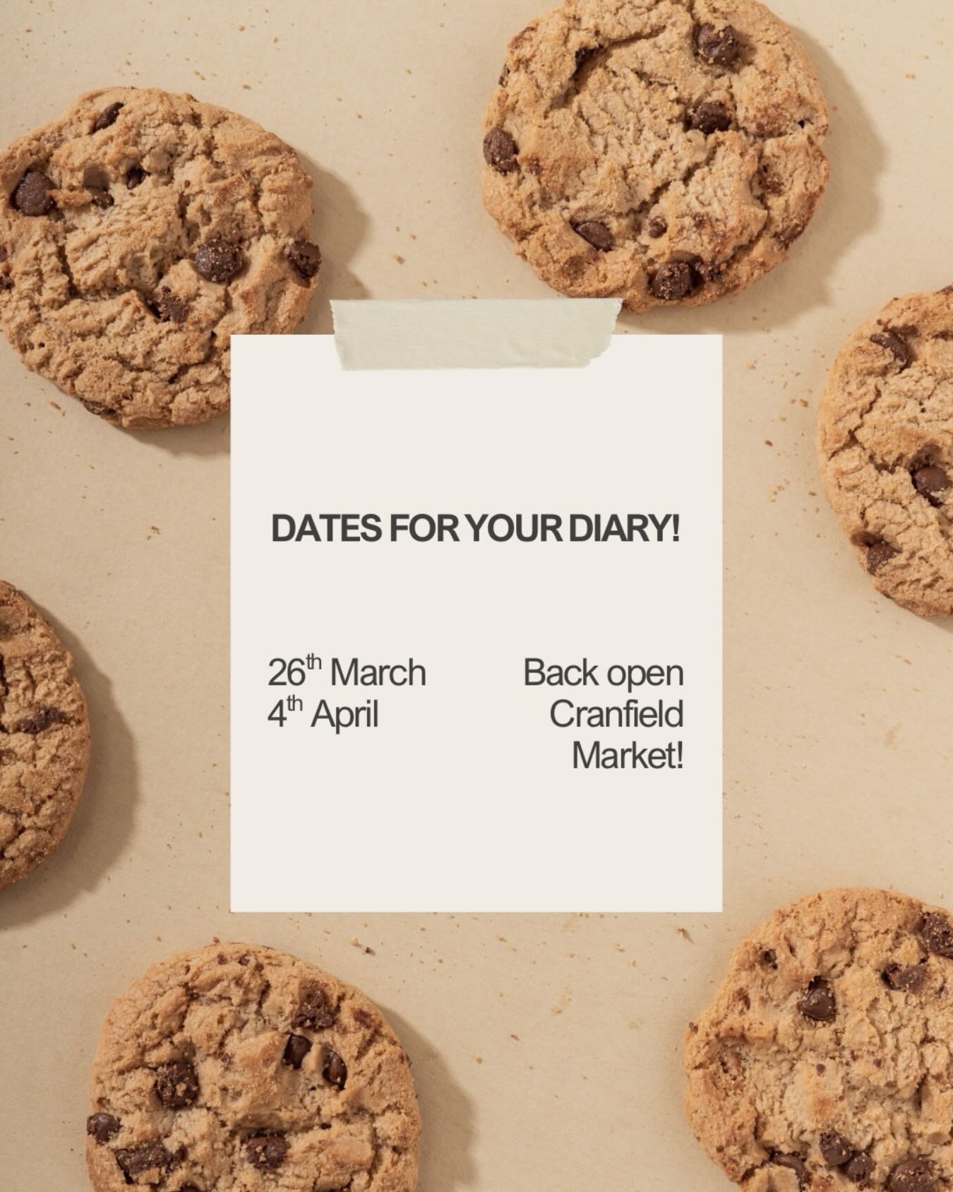 Can’t believe it’s nearly that time already!!!! Very excited to be attending the @cranfieldmarket again this year! We’ll be in our usual spot inside the Community Centre xx