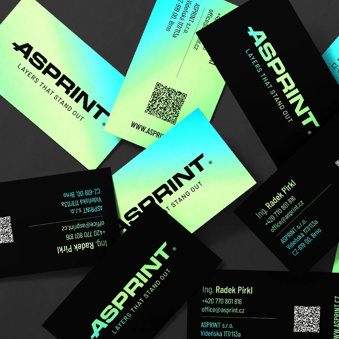 Pre spoločnosť ASPRINT, ktorá sa zaoberá povrchovými úpravami tlačovín, som pripravil základné prvky brandovej identity + prezentačný web www.asprint.cz a jeho kompletný vizuálny obsah. Promo video, fotografie či krátke animácie ich služieb. ✨
Ak aj vy potrebujete spracovať obsah pre vaše podnikanie, neváhajte sa ozvať cez správu alebo 👉 www.znova.sk
For the company ASPRINT, which deals with the surface treatment of printed materials, I prepared the visual elements of the brand identity + the presentation website www.asprint.cz and its complete visual content. Promo video, photos or short animations of their services. ✨
If you also need to process content for your business, don't hesitate to get in touch or text DM. 👉 www.znova.sk
#znova #znovadesign #designers #design #webdesign #web #identitydesign #branding #brand #identitybranding #identity #art #visualart #digital #digitalmarketing #digitaldesign #graphicdesign #graphicdesigner #grafickesluzby #grafickydizajn #webdizajn #identita #print #uvcoating #lamination #graphiceffects