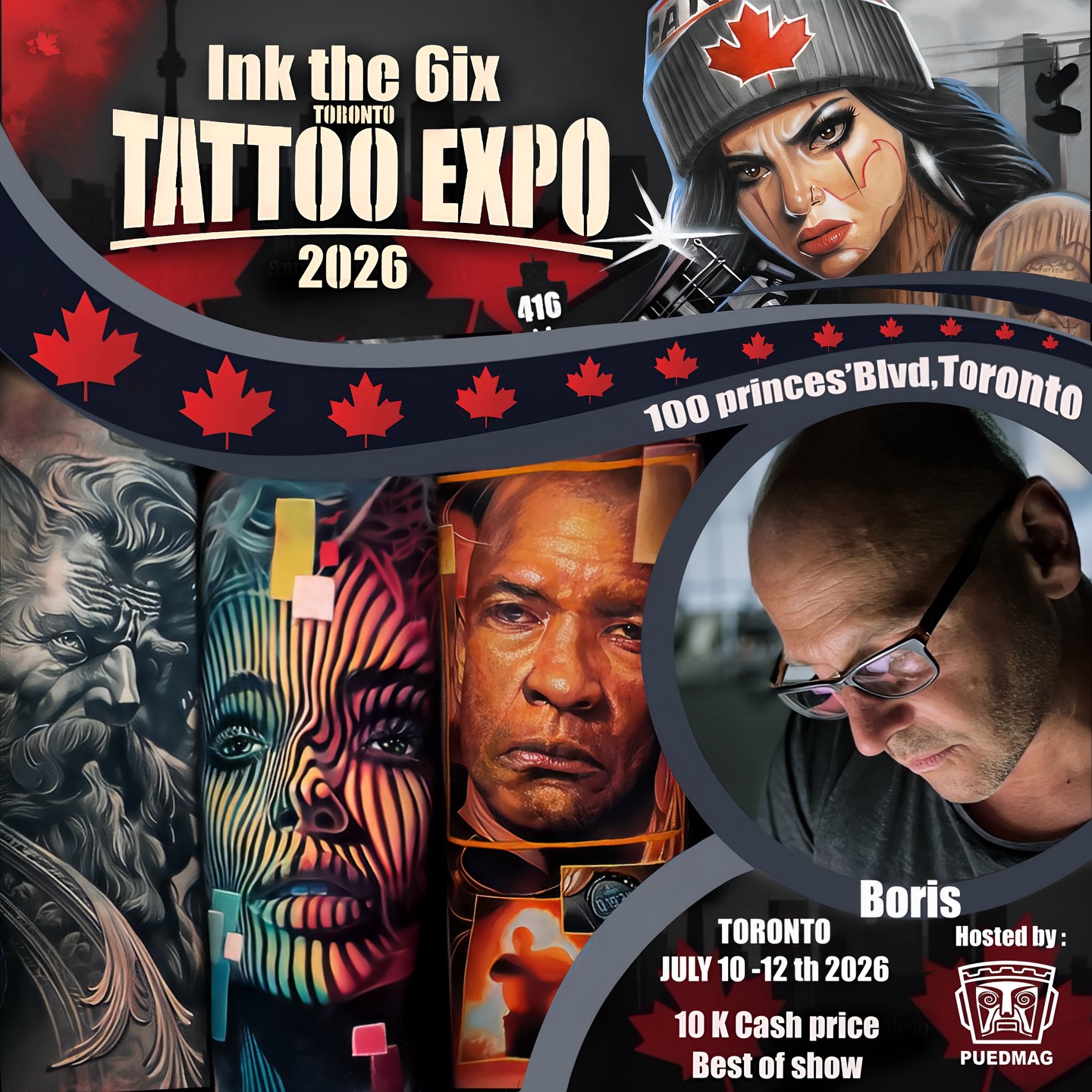 Welcome back @boristattoo to the second edition of @inkthe6ixtorontotattooexpo 2026 🔥
Boris is an incredible artist specializing in both colour and black & grey tattoos, and he’ll be attending the expo this July 10–12, 2026 in Toronto.
If you’re interested in getting inked by a true master, make sure to DM him directly to book your spot.
You either win with us or watch us win.
We the North 🇨🇦