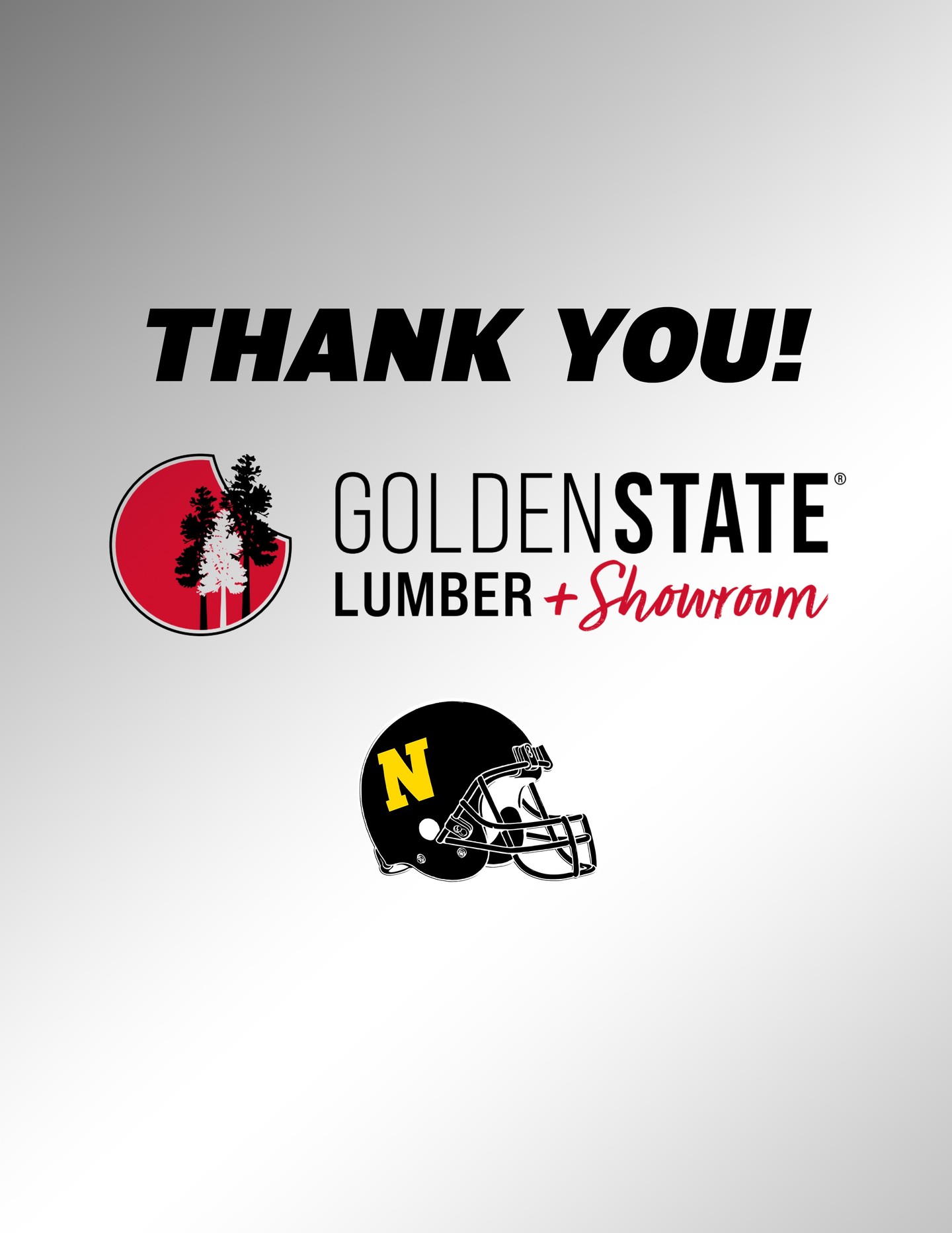 Thank you Golden State Lumber for becoming an official sponsor of Novato Youth Football!