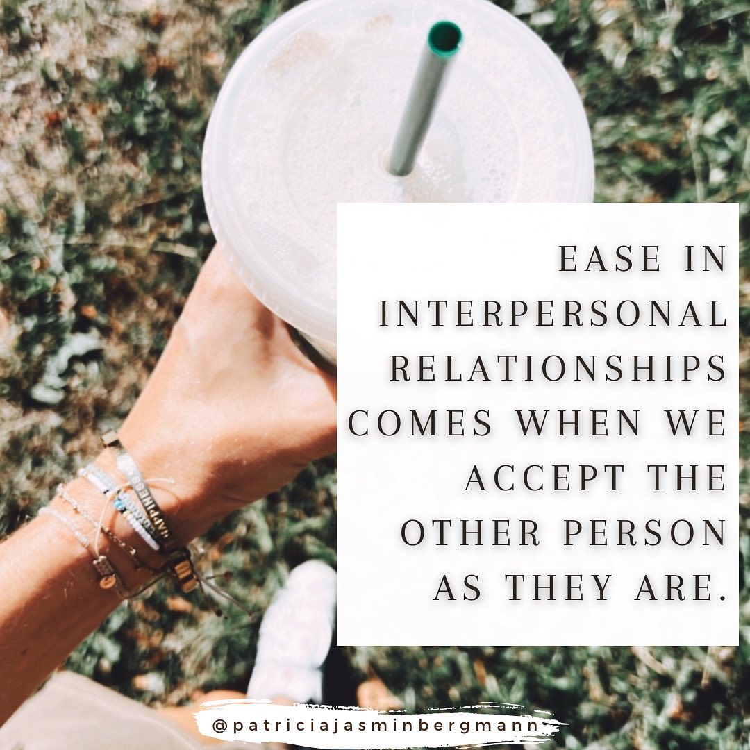 Ease in interpersonal relationships comes when we accept the other person as they are.
The reason for drama in relationships is not the behavior of others, but our resistance to accept it.
It is quite normal for human beings to have our own ideas and expectations of how other people should be.
But that is exactly what causes stress and drama.
The moment we surrender and accept the way other people are, we experience so much more ease and happiness.
At the same time, it's important to say that whether we want to surround ourselves with the energy of certain people is a whole other question.
It often happens that we are afraid of hurting others or letting someone down, but sacrifice our own well-being for it.
Know that it is okay to say "no." Know that it is so important to put yourself first.
For example, if you find that spending time with certain family members or friends often drains your energy, of course you can still spend time with them, but set boundaries so that your energy isn't compromised.
The moment you accept the other person and drop the judgement and rather look for how do YOU want to show up, you not only set th either person free but also yourself.
.
.
.
.
.
.
#radicalacceptance #acceptancematters #youdoyou #selfmastery #nojudgement #compassionate #authenticallyyou #beauthentic #trueyou #peoplepleaser #perfectionism #perfectionismrecovery #energymanagement #prioritizeyourself #selfimportance #selfcarematters #surrendering #authenticity