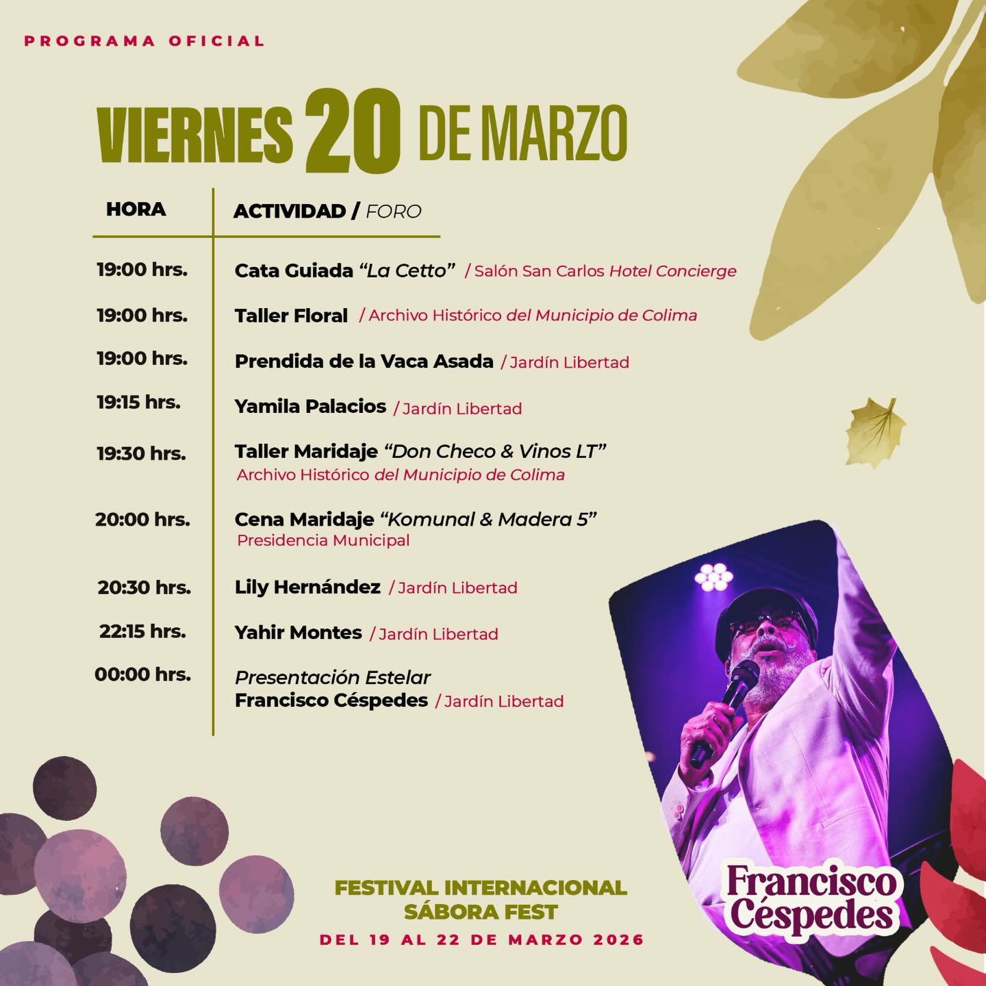 SE LOGROOO mi gente! Sueño hecho realidad abrirle el concierto a @franciscopanchocespedes
Nos vemos este VIERNES a las 10:15 pm en el Jardín Libertad en Colima, muchísimas gracias a TODOS por su apoyo y amor, sin ustedes esto no hubiera sido posible. ❤️ @saborafest
#franciscocespedes #panchocespedes #songwriter #yahirmontes #yahirmontesmusic
Tendré una bandita de lujo e invitados especiales… 🤍
