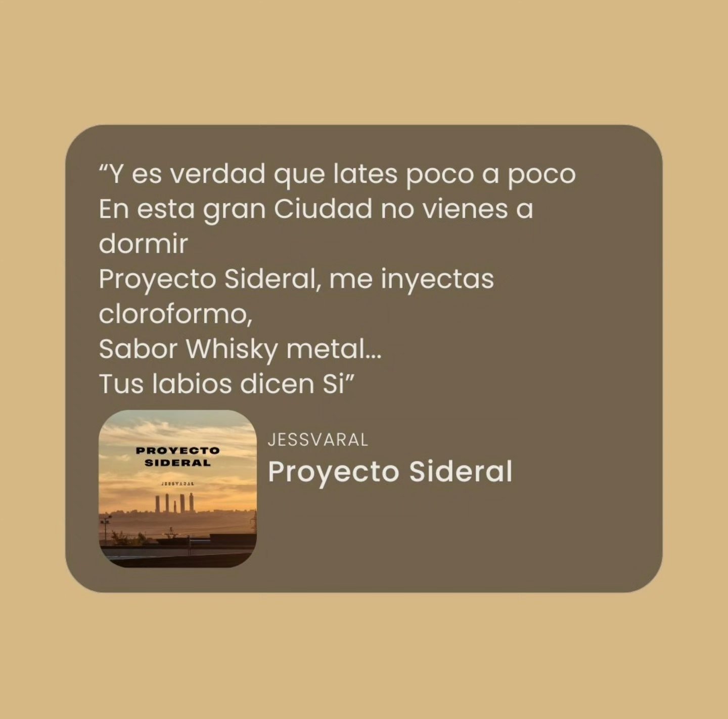 Proyecto Sideral Ya Disponible en Plataformas