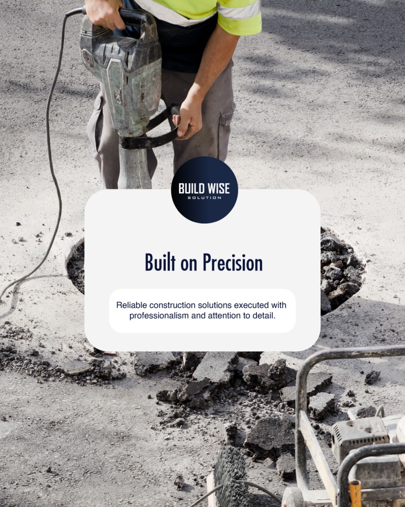 A team committed to delivering reliable construction solutions with precision, professionalism and attention to detail in every project.
#BuildWiseSolution
#ConstructionExperts
#CommercialConstruction
#BuildWithPrecision
#ReliableConstruction