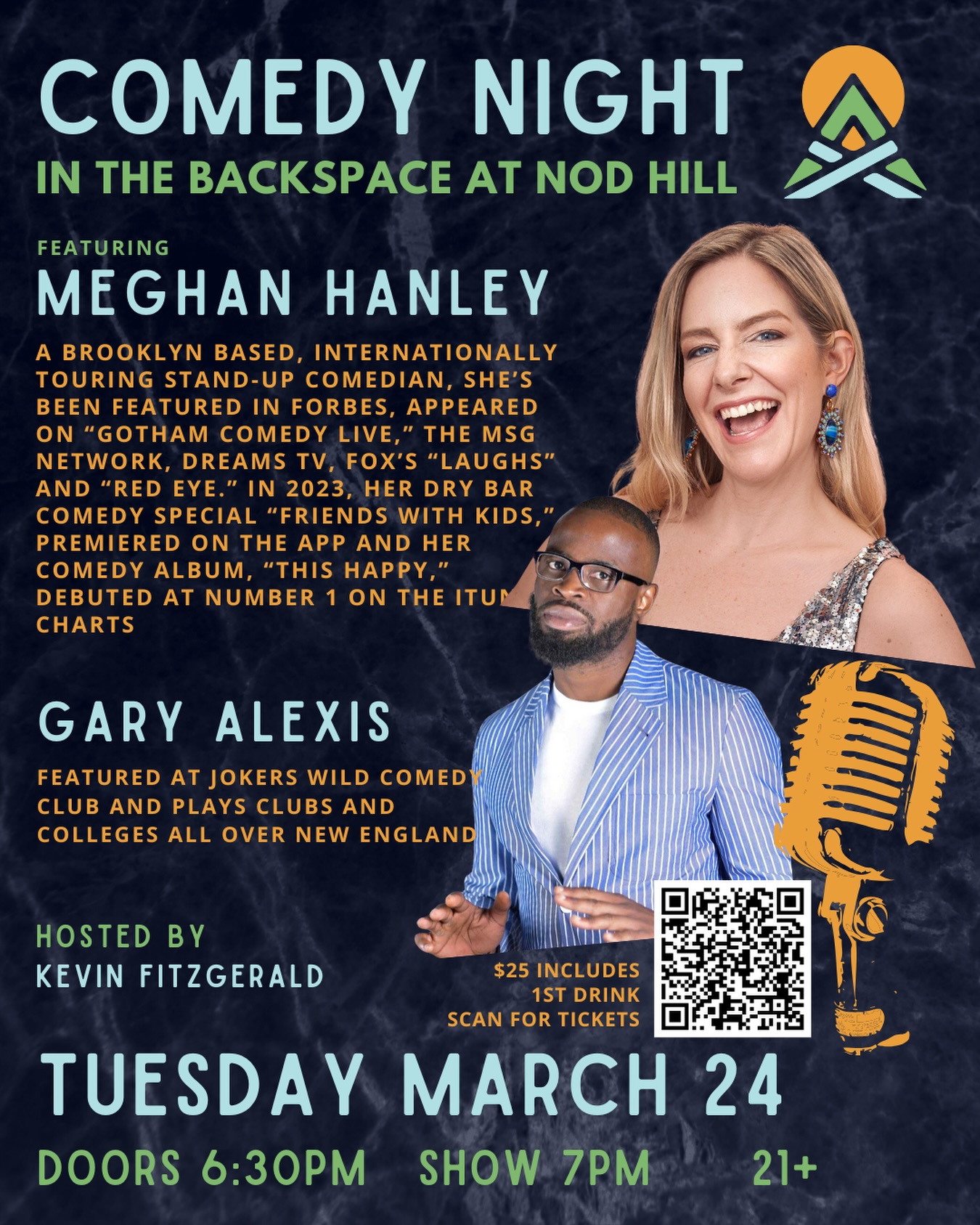 Next Tuesday!
Come and see the extremely talented @themeghanhanley as well as @coocoopsthesensi in our backspace at Nod Hill, hosted by Kevin Fitzgerald @sandfitzies . Doors at 6:30pm, show at 7pm - tickets at the link in our bio!