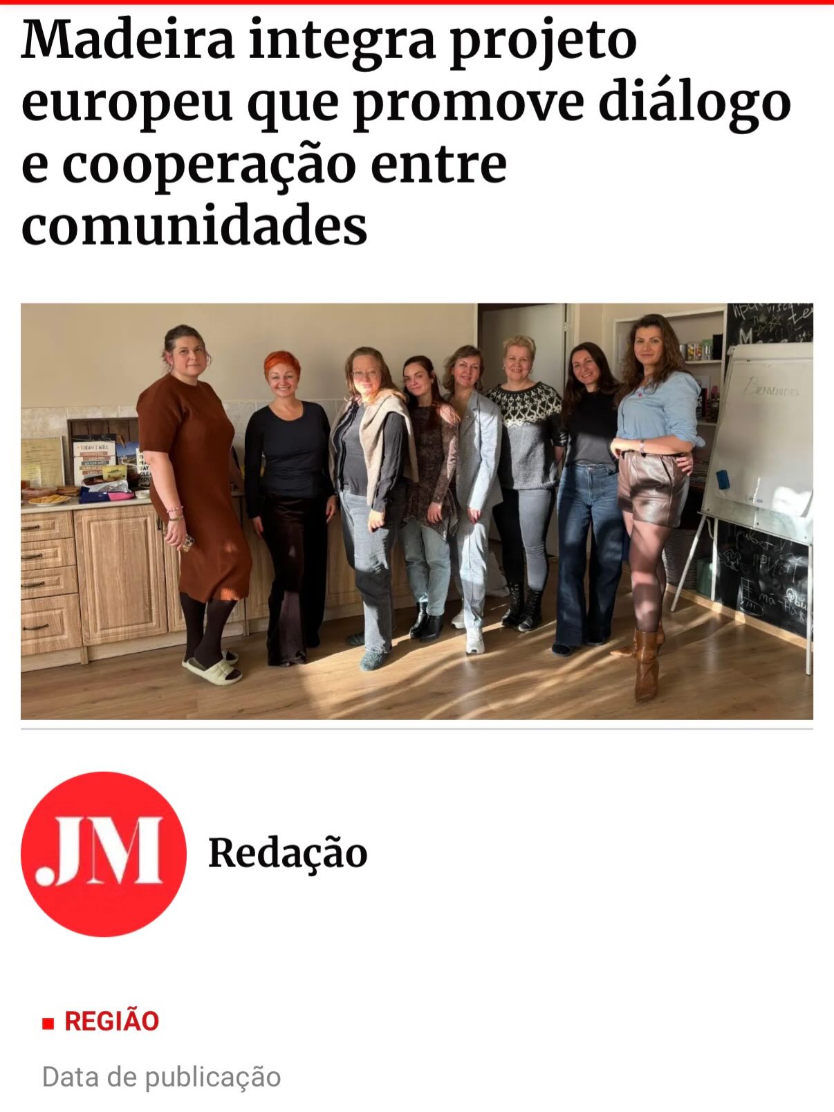 We are truly grateful to Madeira’s media for their support and for highlighting our project “Roots & Routes: Reconciliation, Dialogue, and Community Resilience”, funded by the Erasmus+ programme.
A special thank you to both DN Madeira @dnoticiaspt and JM Madeira @jm_madeira for helping us share this initiative and bring the message of dialogue, connection, and community resilience to a wider audience. #artemassociation #erasmus #rootsandroutes #peacebuilding #erasmusplus