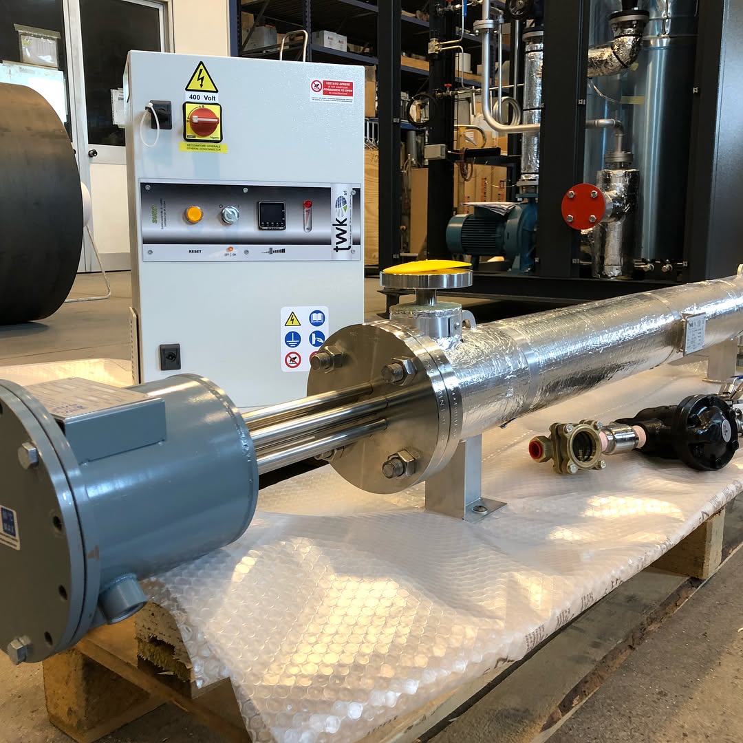 Surriscaldatore di vapore in acciaio inox #surriscaldatoredivapore #steamsuperheater #eletricalheating