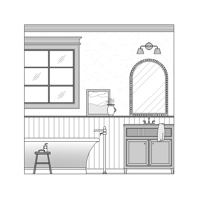 Details, details! Swipe to see a sped up peak into the process behind this elevation.