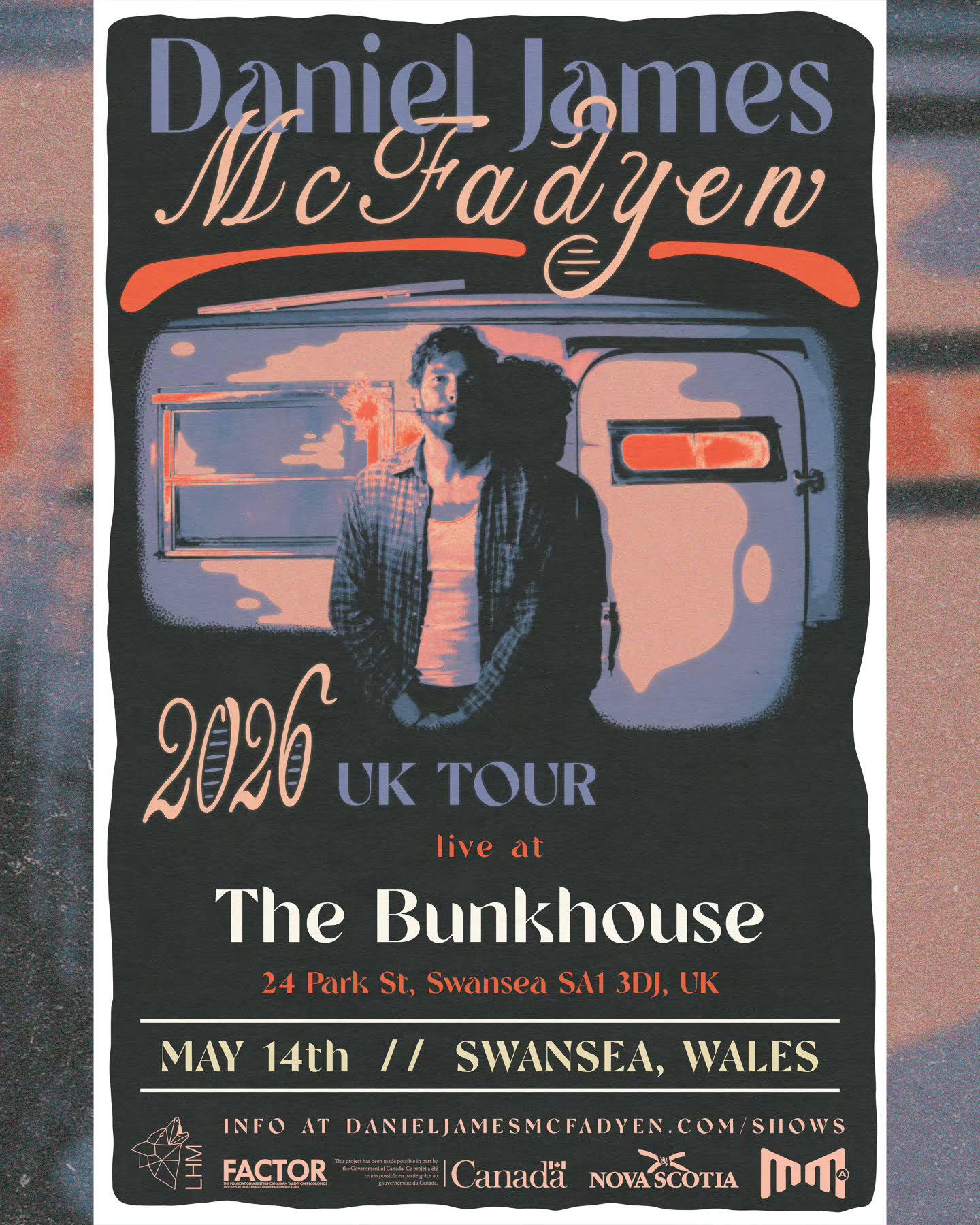 SIOE NEWYDD - NEW SHOW ๐
Daniel James McFadyen lands at The Bunkhouse this May.
The award-winning Canadian indie-folk artist brings his road-tested songwriting and warm, stripped-back sound to Swansea, fresh off the back of sold-out shows across Canada and his latest album Back To The Country.
Amazing songs and storytelling. One for those who like it a bit more real.
๐ The Bunkhouse, Swansea
๐ Thursday 14th May
๐ Tickets on sale now
www.thebunkhouseswansea.comโ
@danieljamesmcfadyen