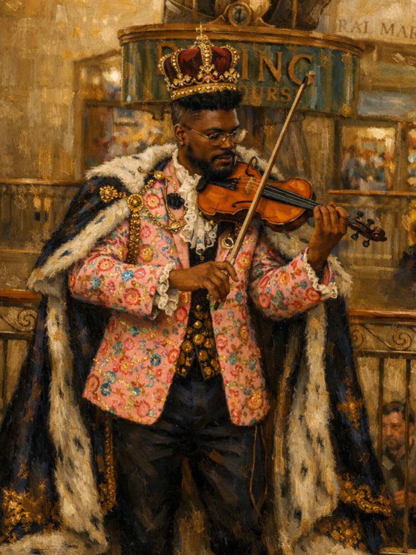 Dope fan art by @magicallybl3ss3d444!👑🔥 Appreciate you🙏🏾
#fanart #king #violinist #composer #grandcentralterminal