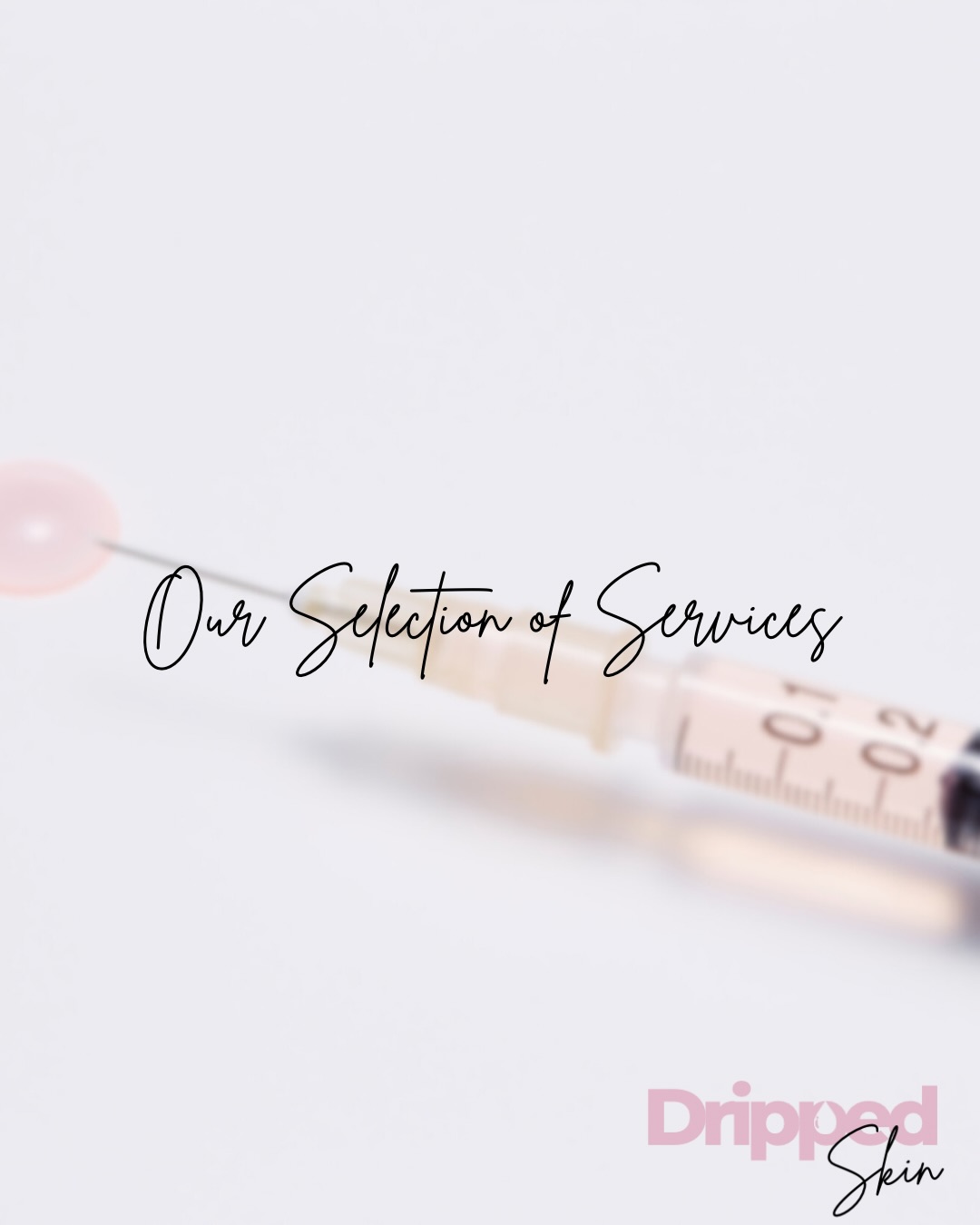 Our selection of services at Dripped Skin 💕✨
We aim to tailor all treatments and plans to your individual skin concerns with a selection of treatments we can use to create the skin of your dreams 💭