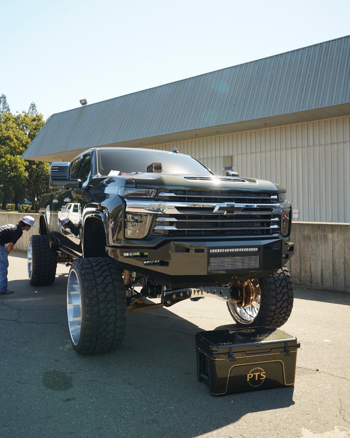 PTS 2024 SEMA Build
2022 Chevy 2500
Over the past couple of months, we had worked on the shop truck to get it to where it is today. Many late nights and a lot of hands working on the truck. I can’t thank everyone enough that had any sort of help with this build. We never had thought we would be building a SEMA truck at this point!
To sum things up we got with @_backyard_fab_ and got their amazing 4 link air ride kit installed on the truck and air up with @air_lift_performance 3P kit. We also added a @hornblasters admiral horn kit with their 5 gallon tank. We changed up and decided to run @fusionbumpers bumpers front and rear with @rigidindustries lights throughout. Another key addition to the truck are the 28x16 @americanforcewheels Frost wheels with @furytires 38x16.5r28 MT tires.
Can’t believe we’re less than a month away from @semashow it’s going to be one to remember!
#pts #ptsbuilt #precisiontruckspecialties #l5p #backyardfab #hoodstack #sema2024 #airride #bagged #precisionbodyshopanddetail